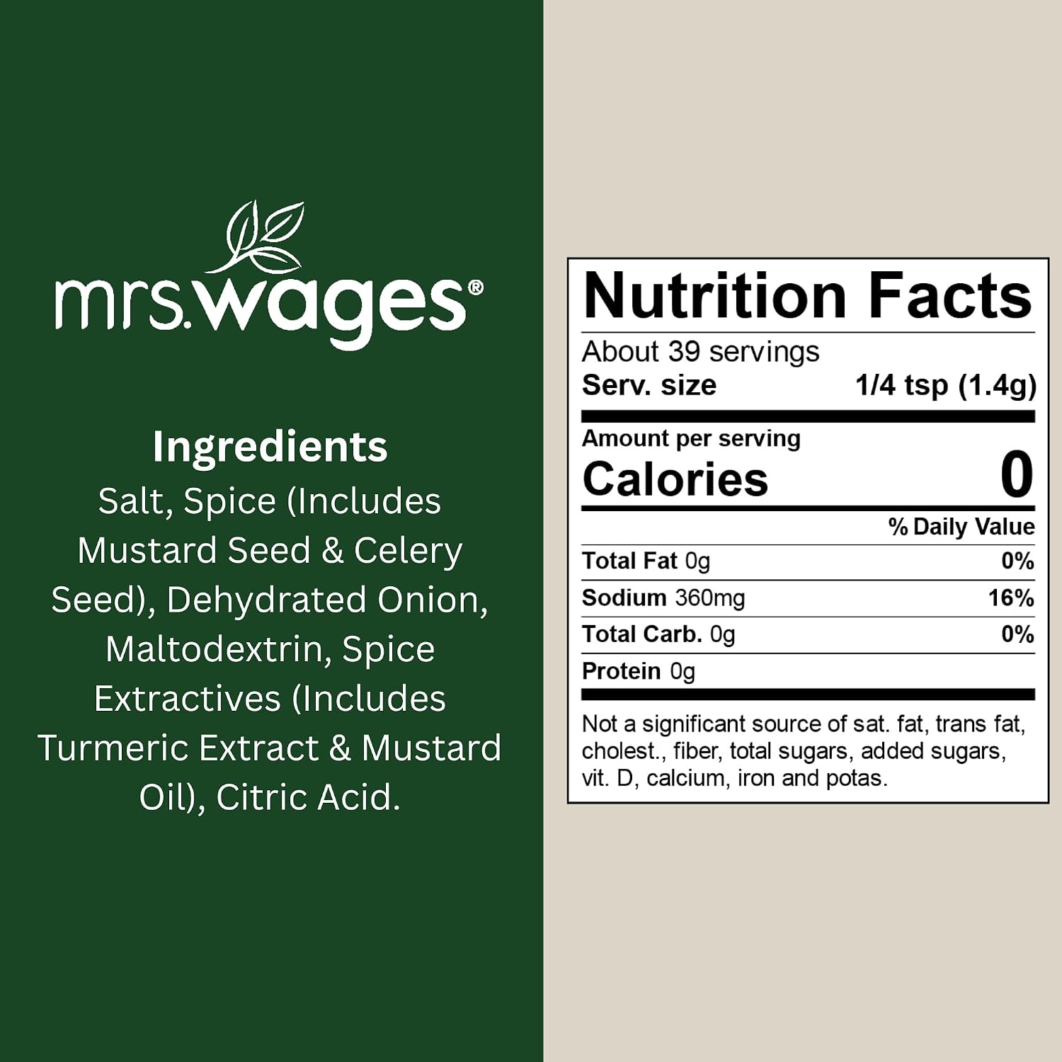 Detalle de Mrs. Wages W625-DG425 Bread and Butter Refrigerator Pickle Mix, 12 Packets