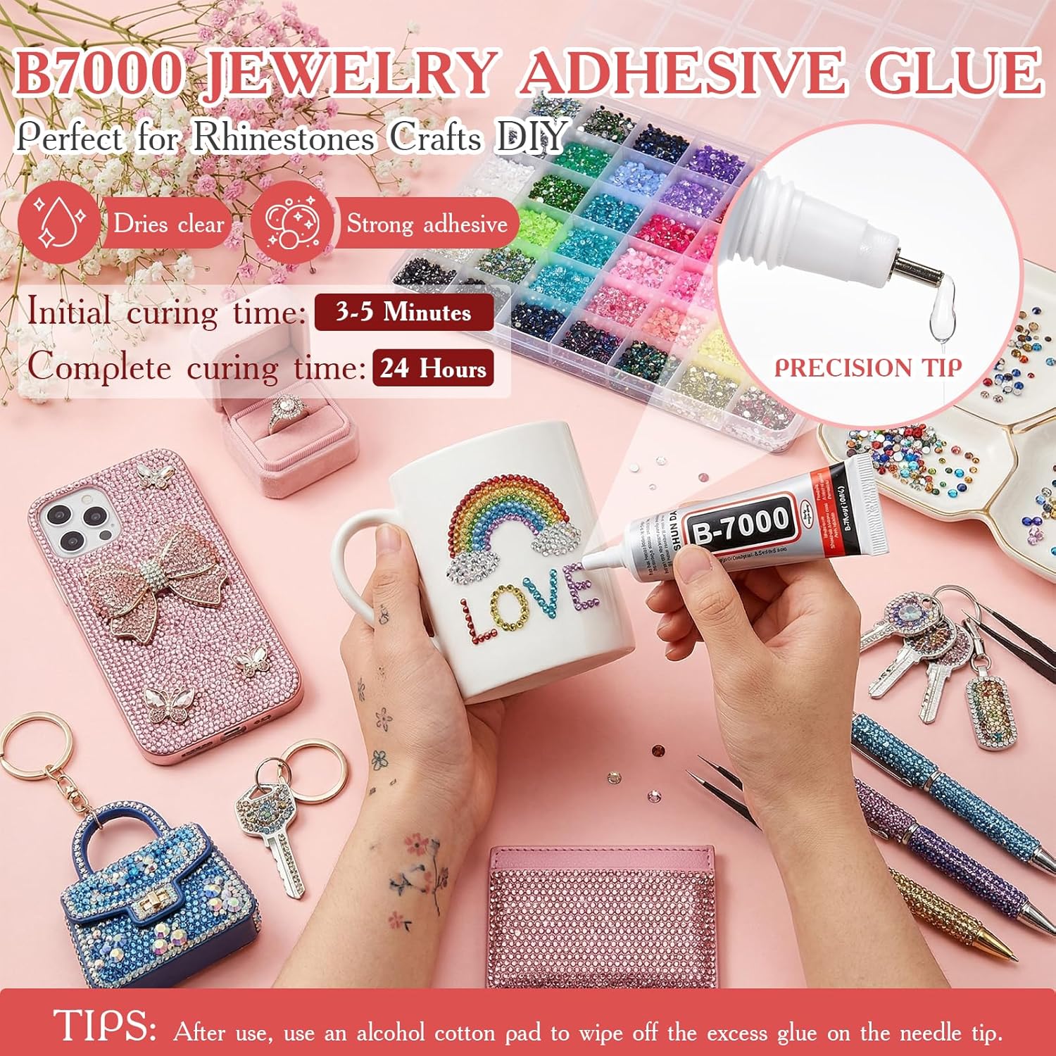 Thumbnail 2 de 80000Pcs Bedazzling Kit with 3mm Rhinestones – 42 Colors Resin Gems for Nails, Crafts & DIY