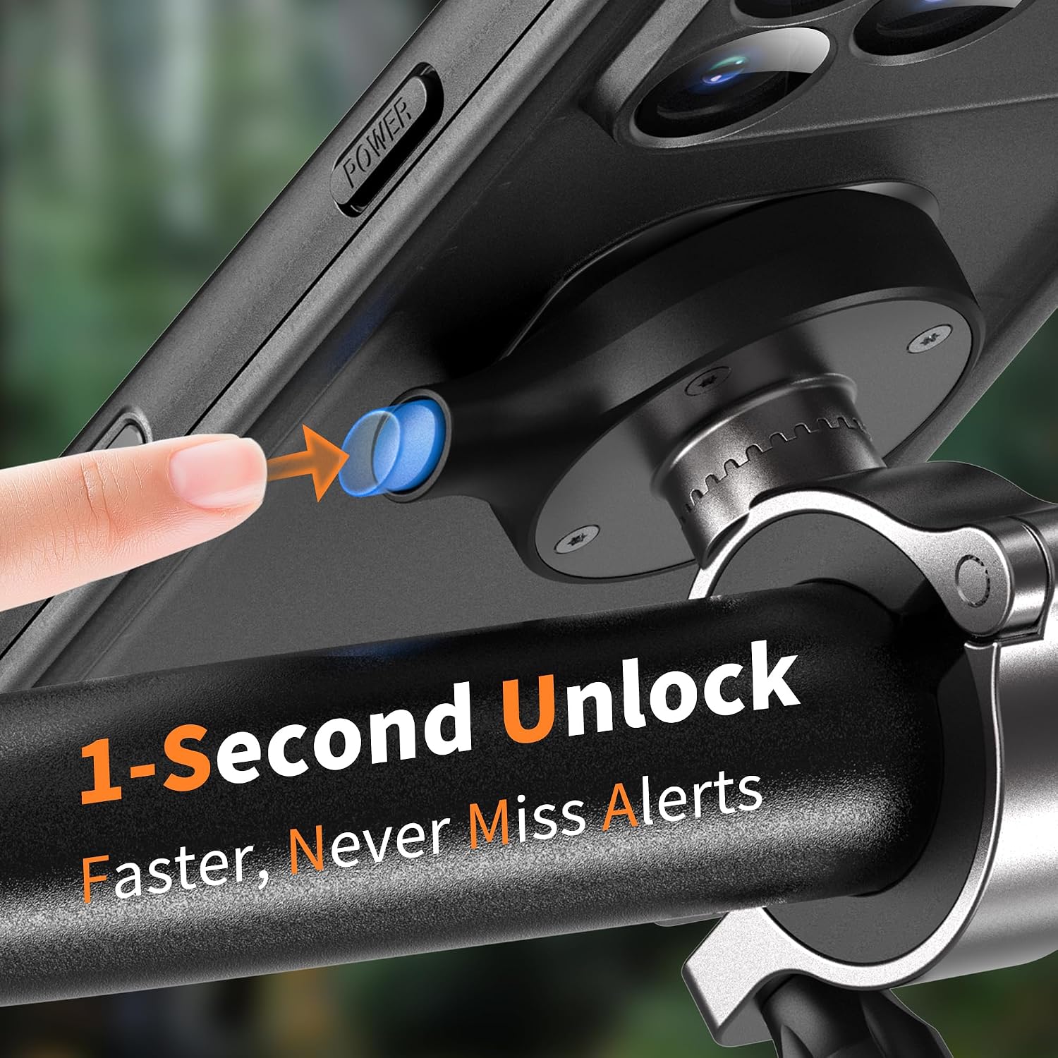 Thumbnail 3 de Cozycase Bike Phone Mount for iPhone 17 Pro: Waterproof, One‑Hand Locking, with Alloy Mount