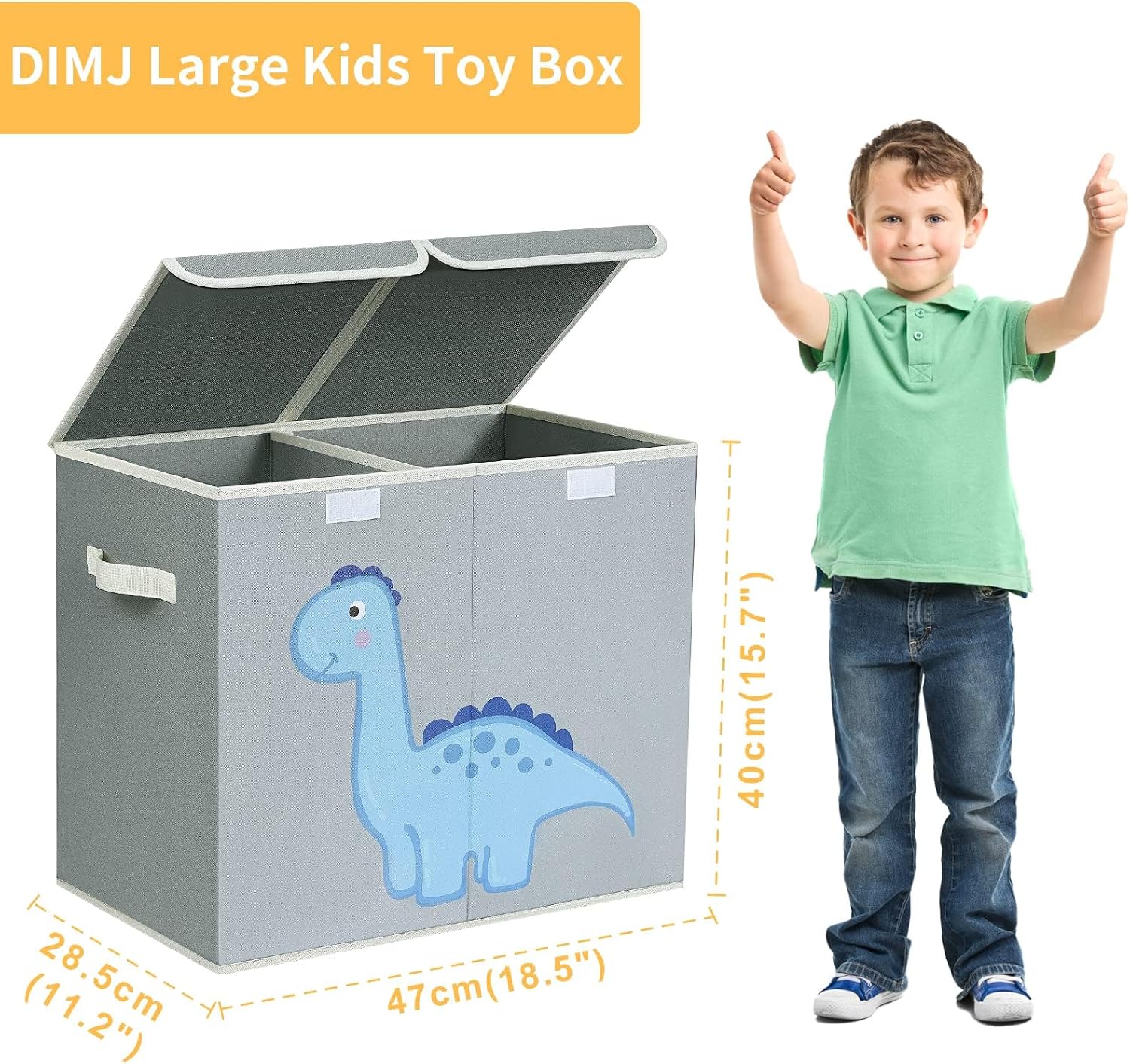 Detalle 2 de DIMJ Juego de 2 Cajas de Almacenaje 38 cm