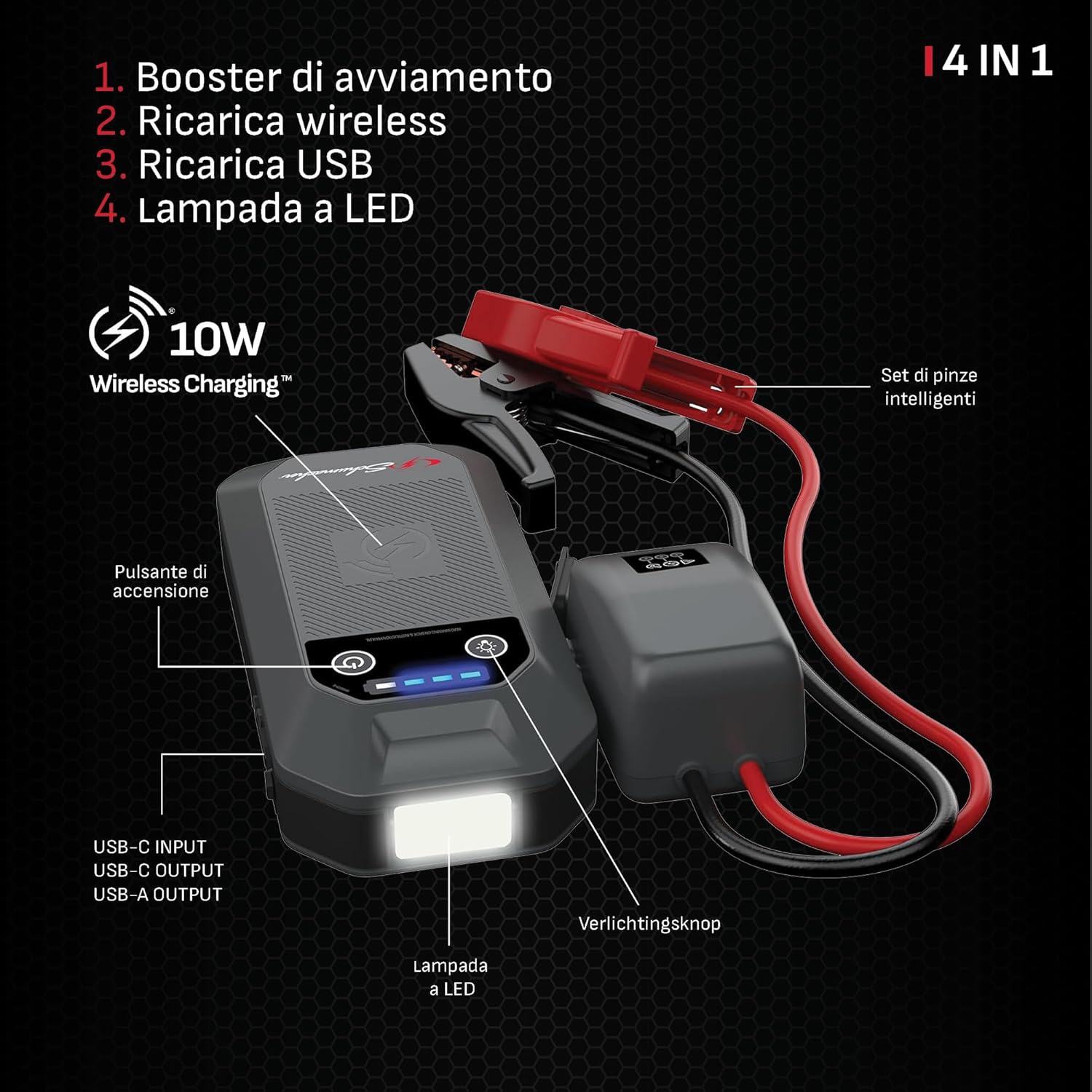 Thumbnail 6 de Schumacher Compact SBX505: Avviatore Auto 1500A 12V con Booster Li‑Ion e Morsetti Sicuri