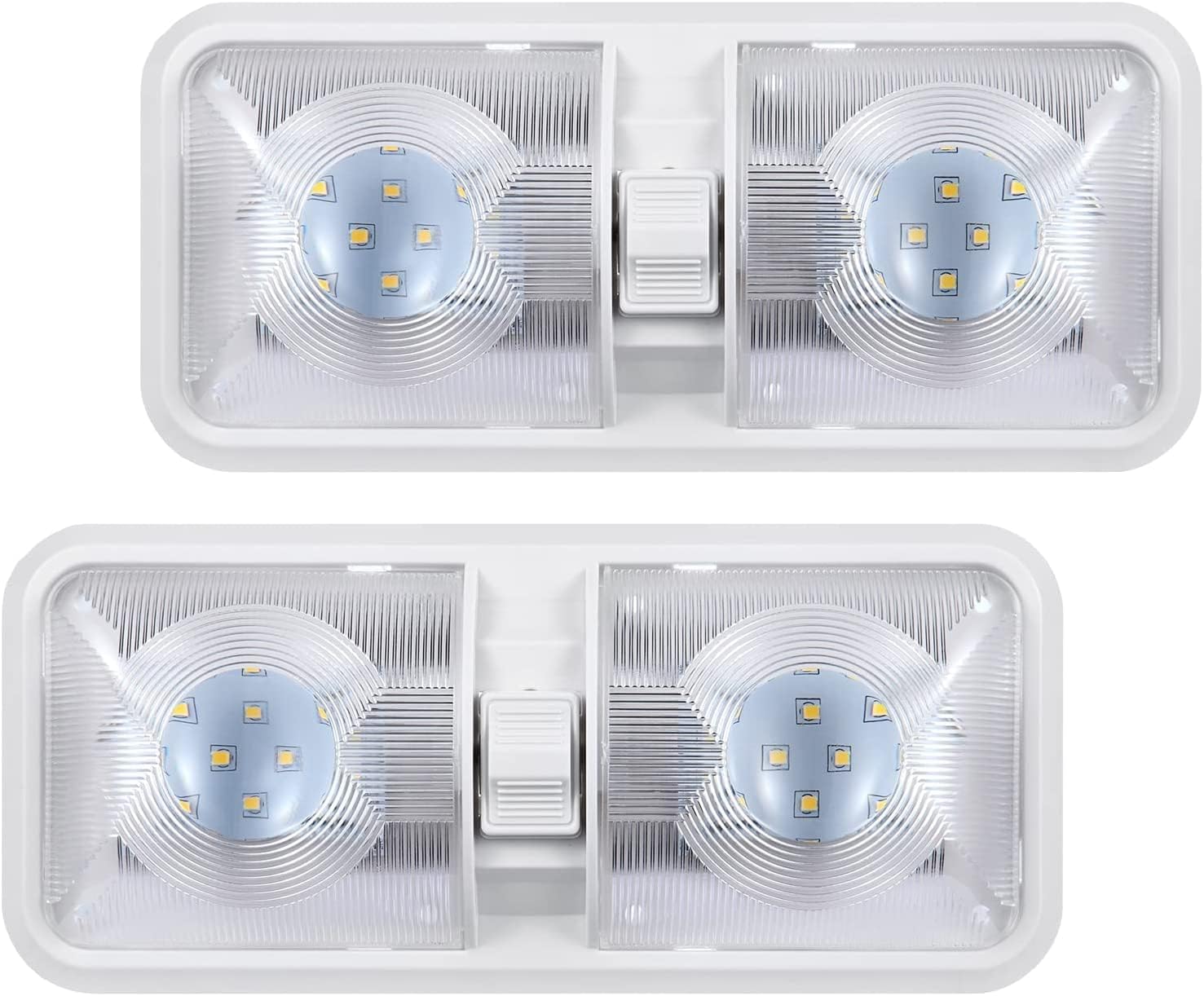 Detalle de ANYPOWK A-2 12V RV LED Lights, 4500K, 600 lm, Pack of 2