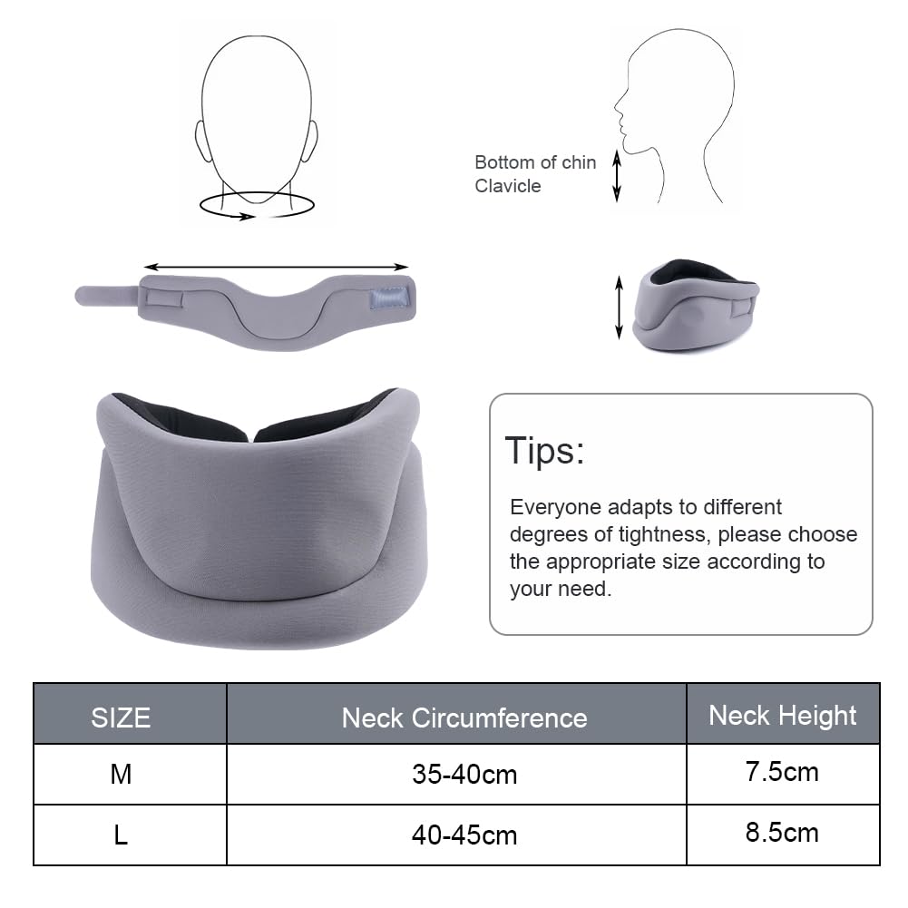 Detalle de ACWOO Collier Cervical – Minerve cervicale douce et réglable pour soulager les douleurs du cou
