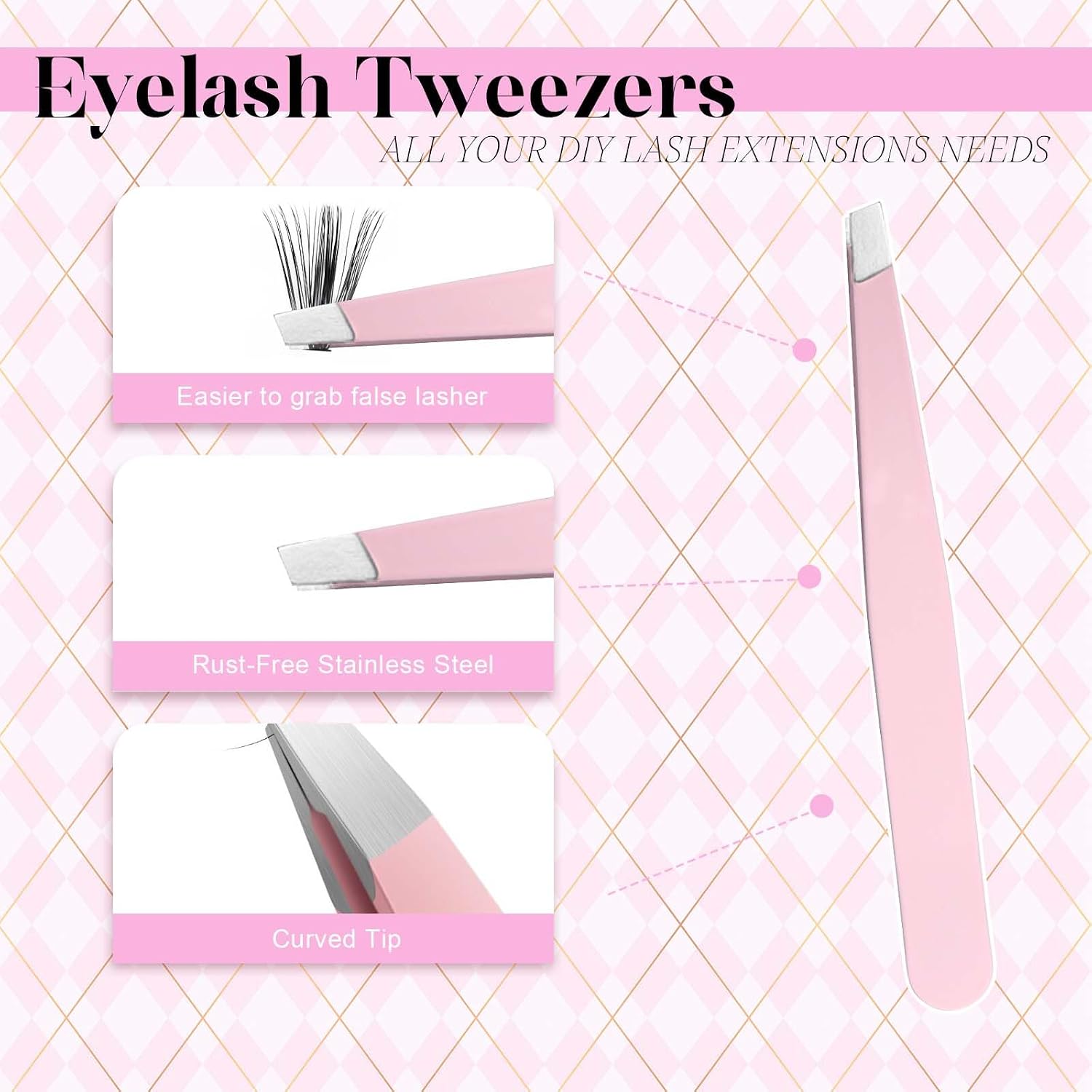Detalle de Fadlash Wimpern Cluster DIY 0,07D 8–16 mm 40D Kit – DIY Wimpernextensions mit Kleber, Versiegelung und Pinzette