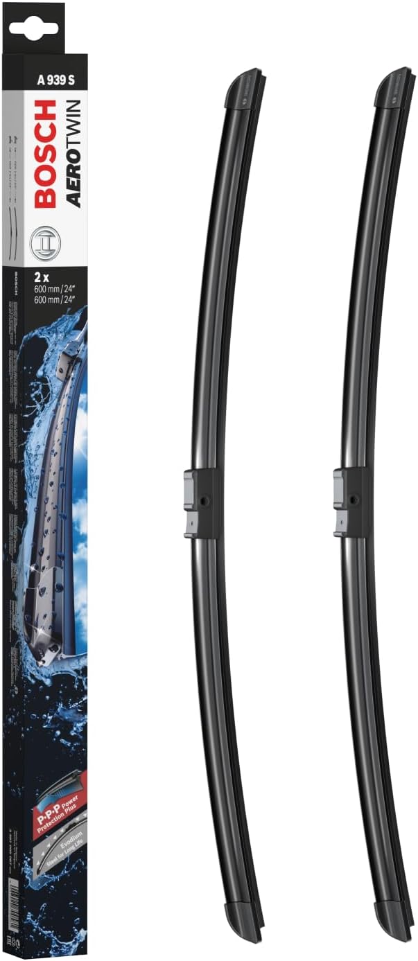 Detalle de Bosch Aerotwin A 939 S Front Windscreen Wipers – 2 x 600mm (Right-Hand Drive UK)