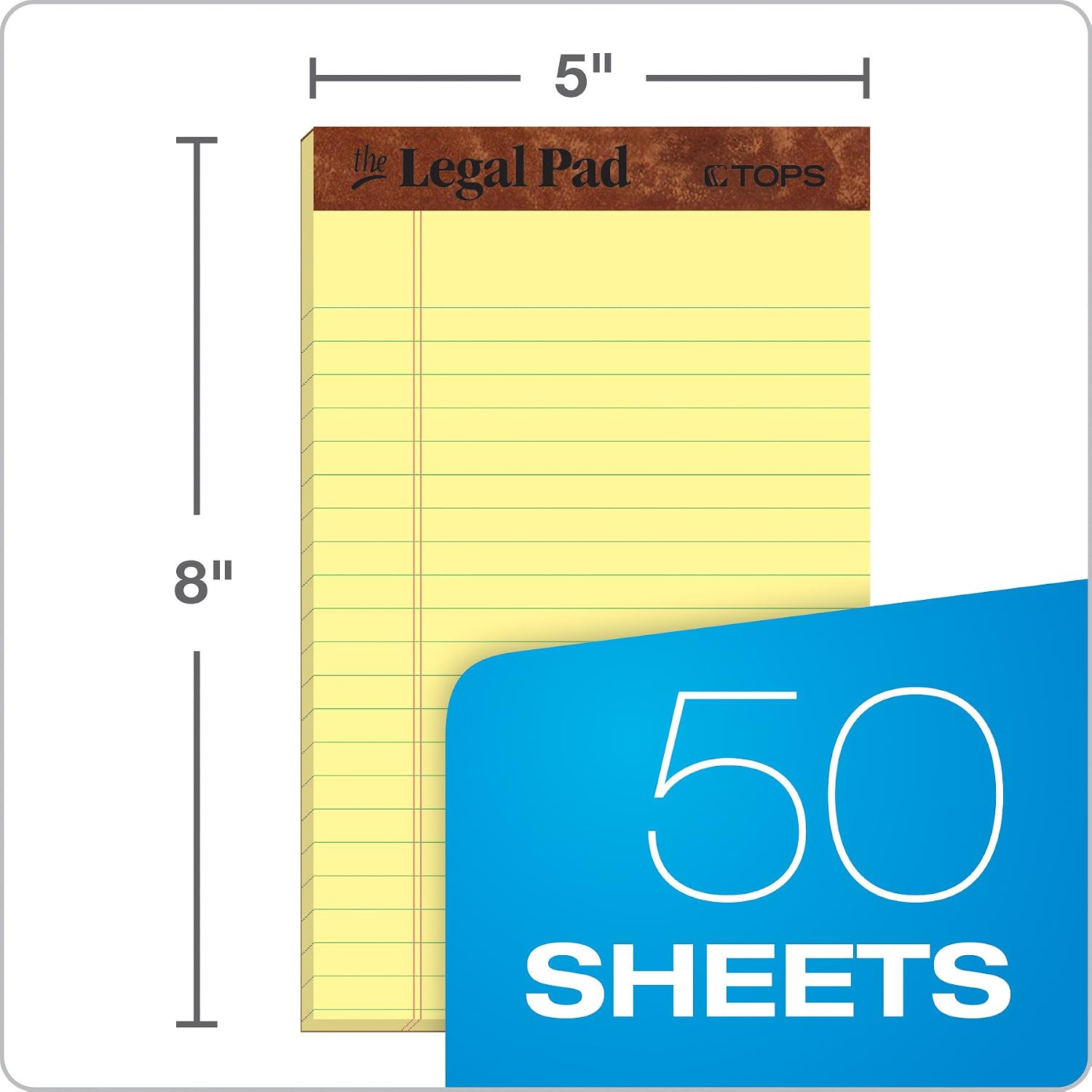 Thumbnail 1 de Tops Legal Notepad, 5 x 8 Inch