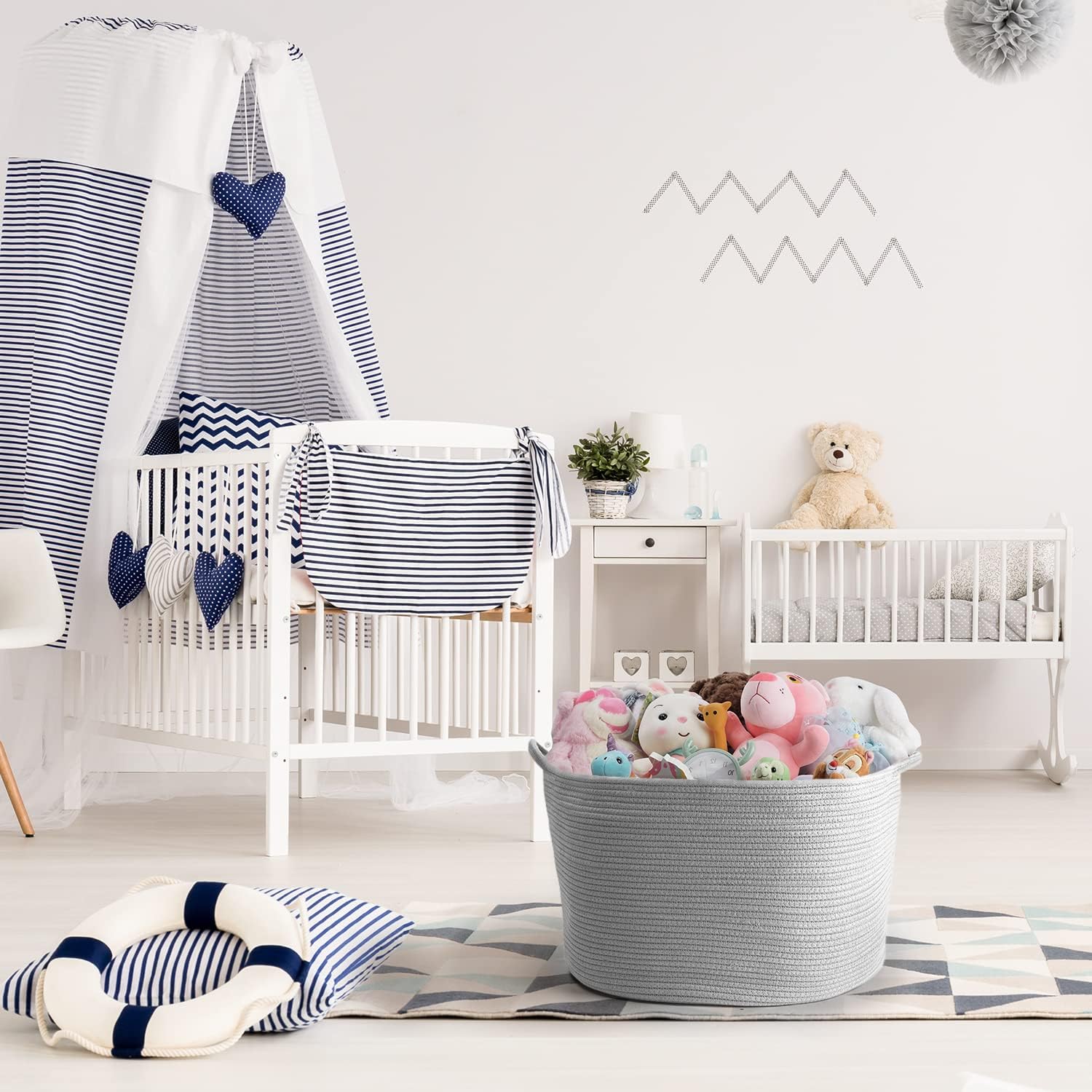 Thumbnail 4 de Maliton Grey Storage Basket, 50x35 cm (68L): A versatile, foldable solution for living spaces