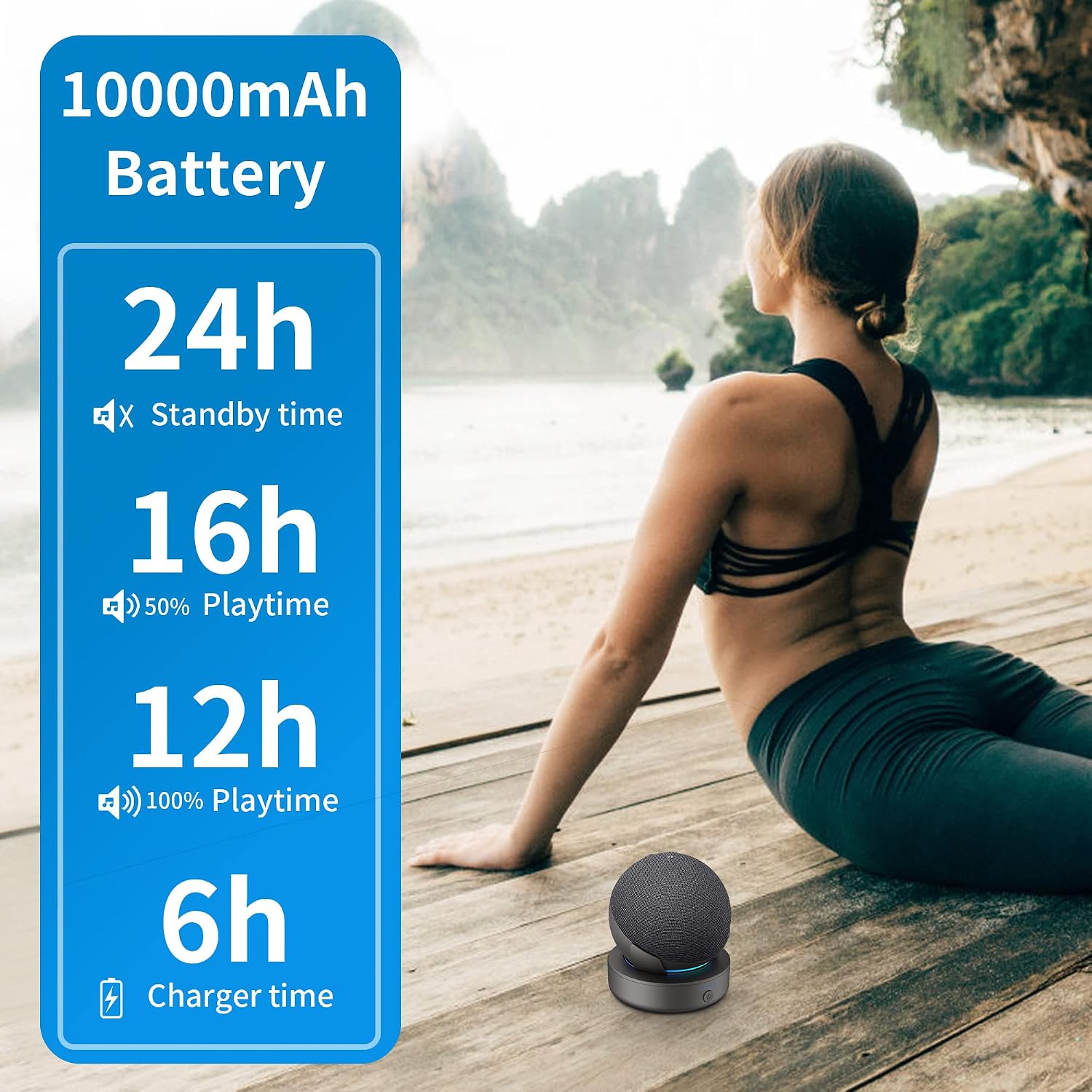 Detalle de PlusAcc Akku 10000mAh für Dot 5. Gen 🔌