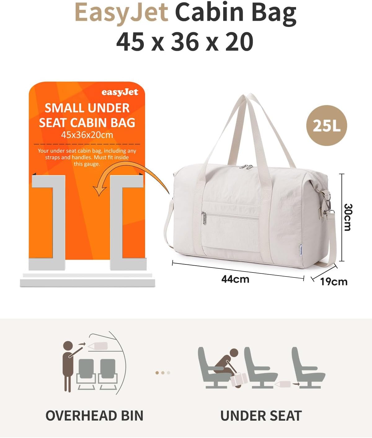 Thumbnail 1 de Cabin bag 45x36x20, 25L Easyjet