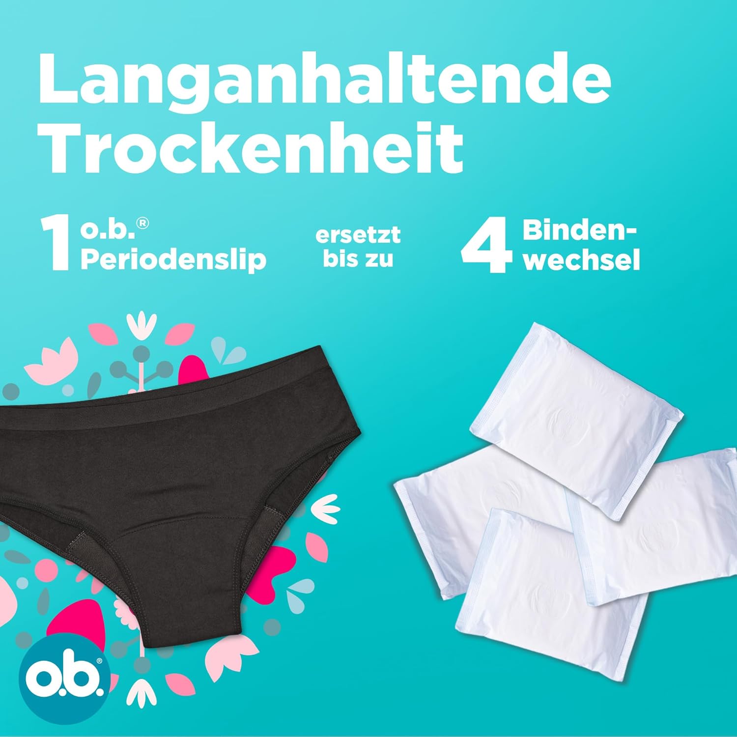 Thumbnail 3 de o.b. Periodenslip XS/S – Wiederverwendbare Periodenunterwäsche bei starker Periode