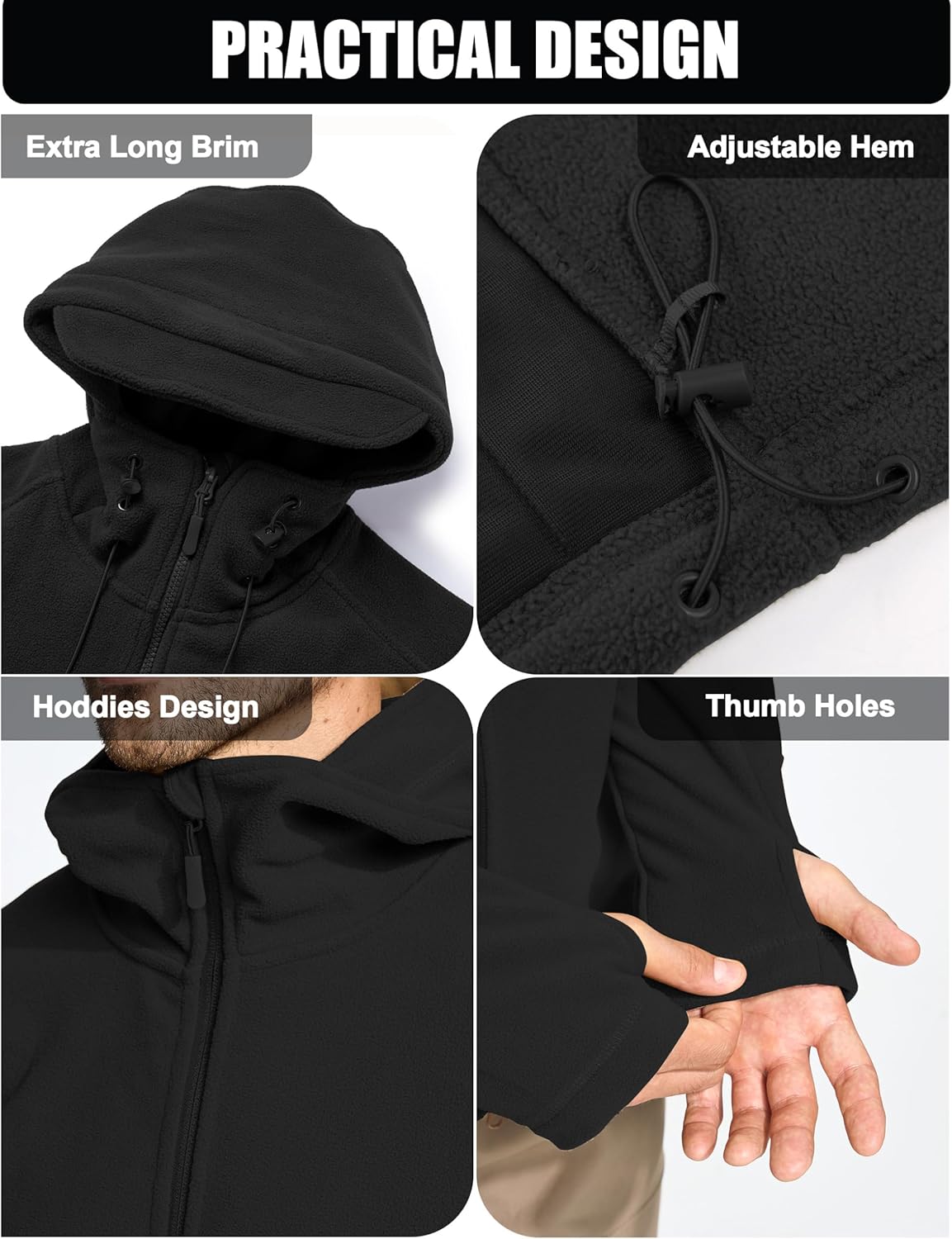 Thumbnail 6 de CRYSULLY Tactical Fleece Jacket 7 pockets
