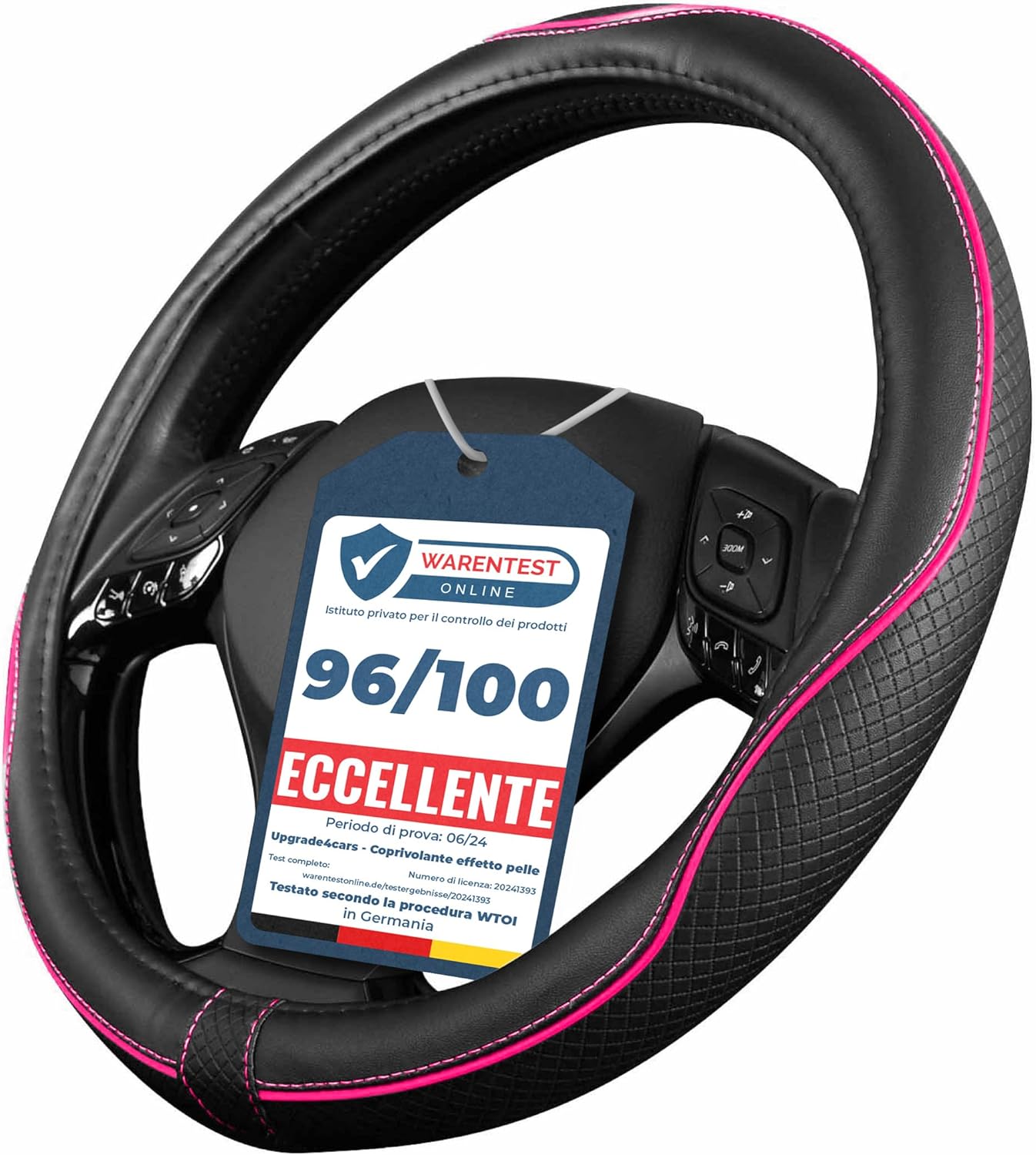 Thumbnail 6 de Upgrade4cars Coprivolante 44-46 cm Rosso Nero