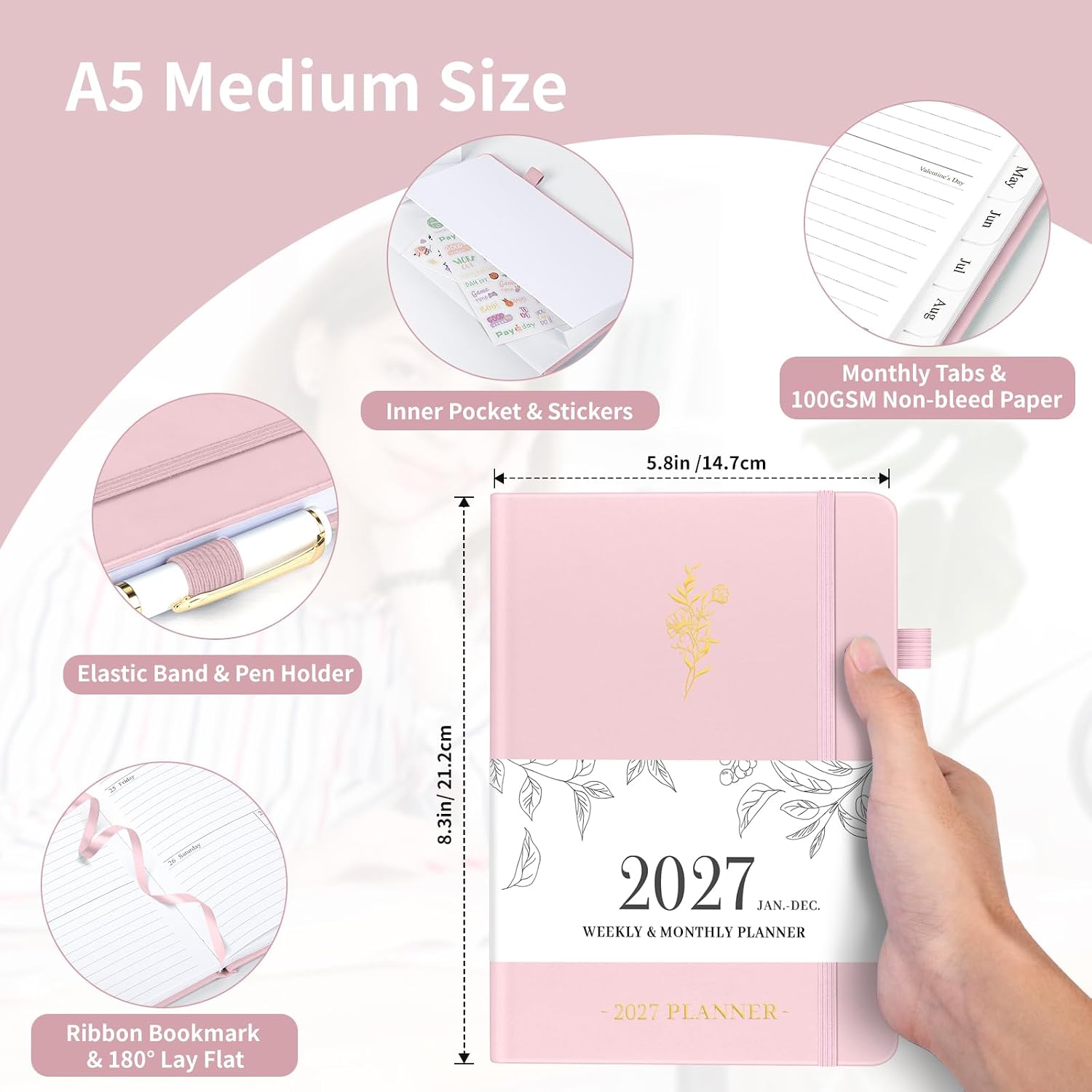 Detalle 2 de Weekly and Monthly Planner, A5