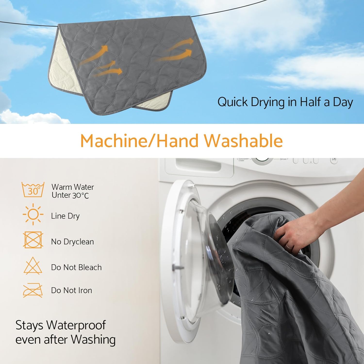 Thumbnail 2 de Maxetodo Coperta impermeabile per cani 60 x 80 cm antigraffio con retro antiscivolo, lavabile