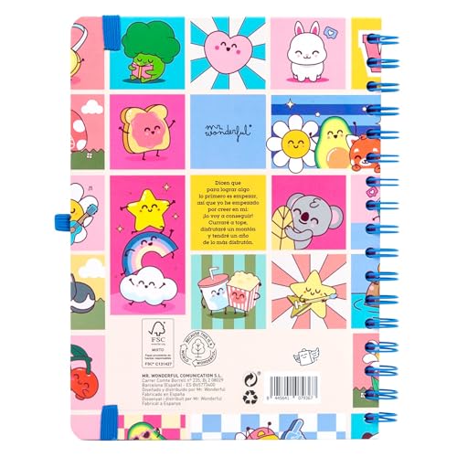 Thumbnail 1 de Mr. Wonderful – Agenda escolar 2026‑2027 Semana a semana con pegatinas y extras
