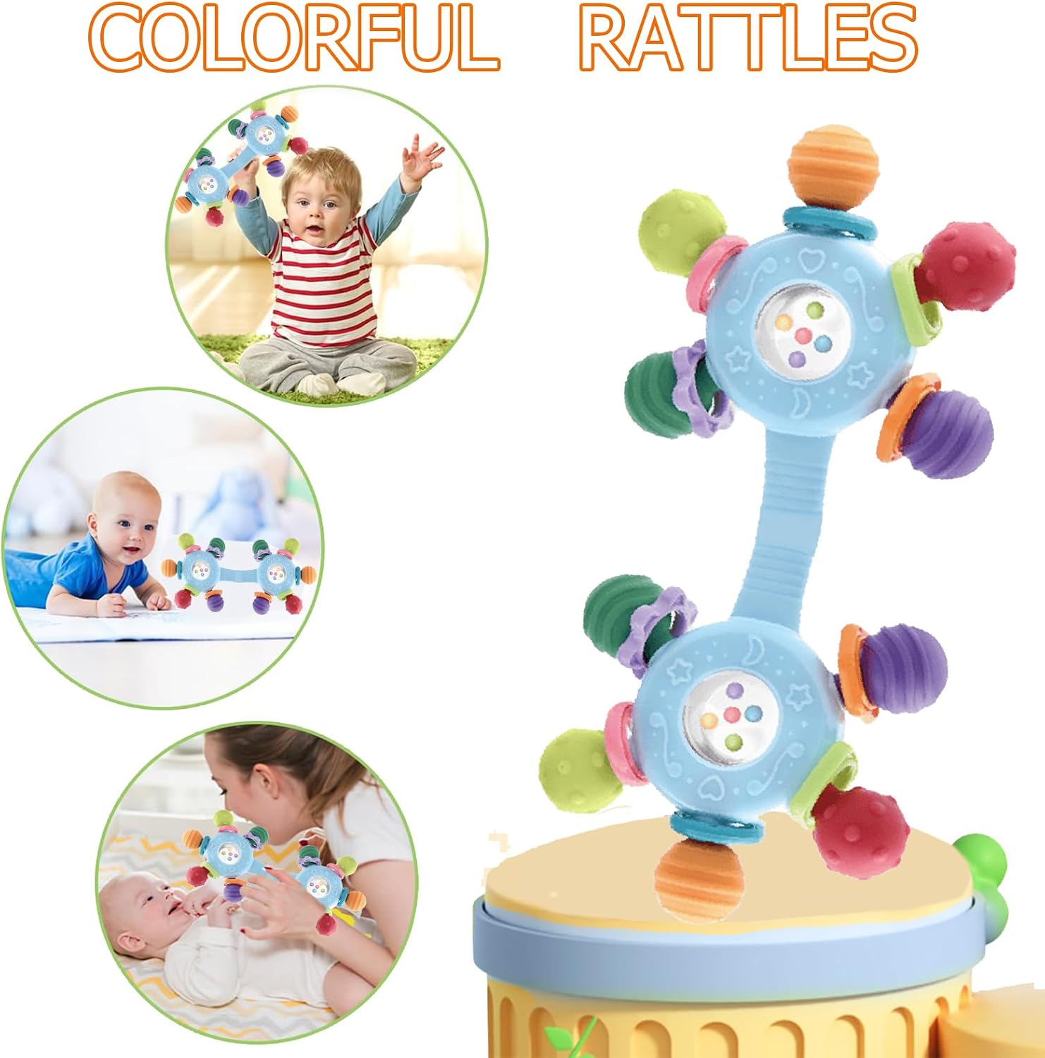 Thumbnail 3 de Goorder Sensory Rattle Toys: High-Contrast 3-in-1 Teether for Baby Development