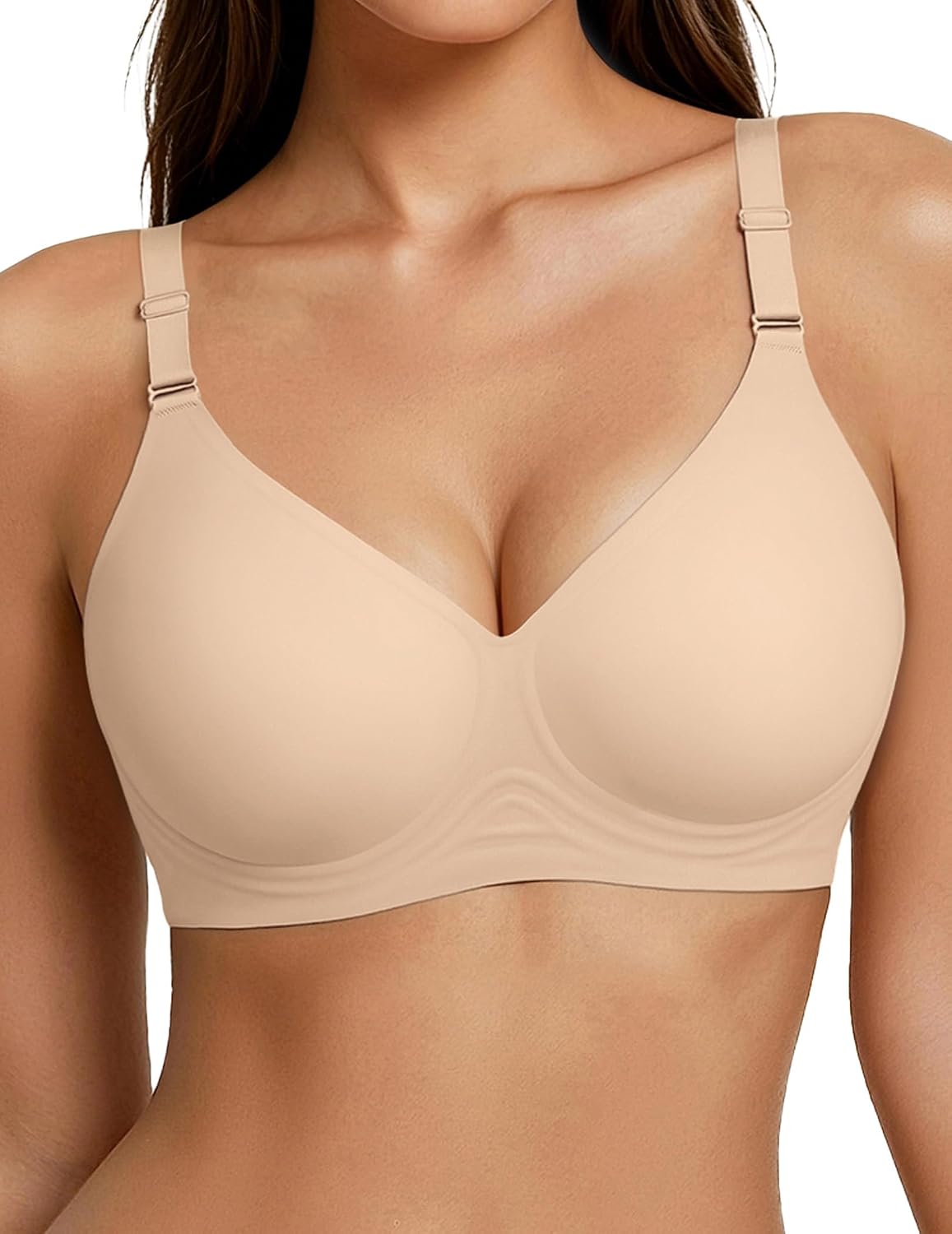 Detalle de Showyoo Wireless Bra in a Nylon-Spandex Blend