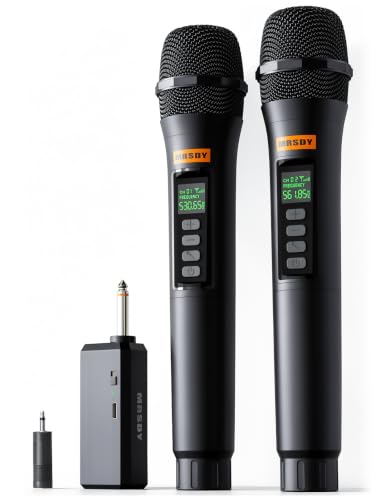 Detalle de MRSDY Rechargeable Wireless Microphones with Volume Control and Mute