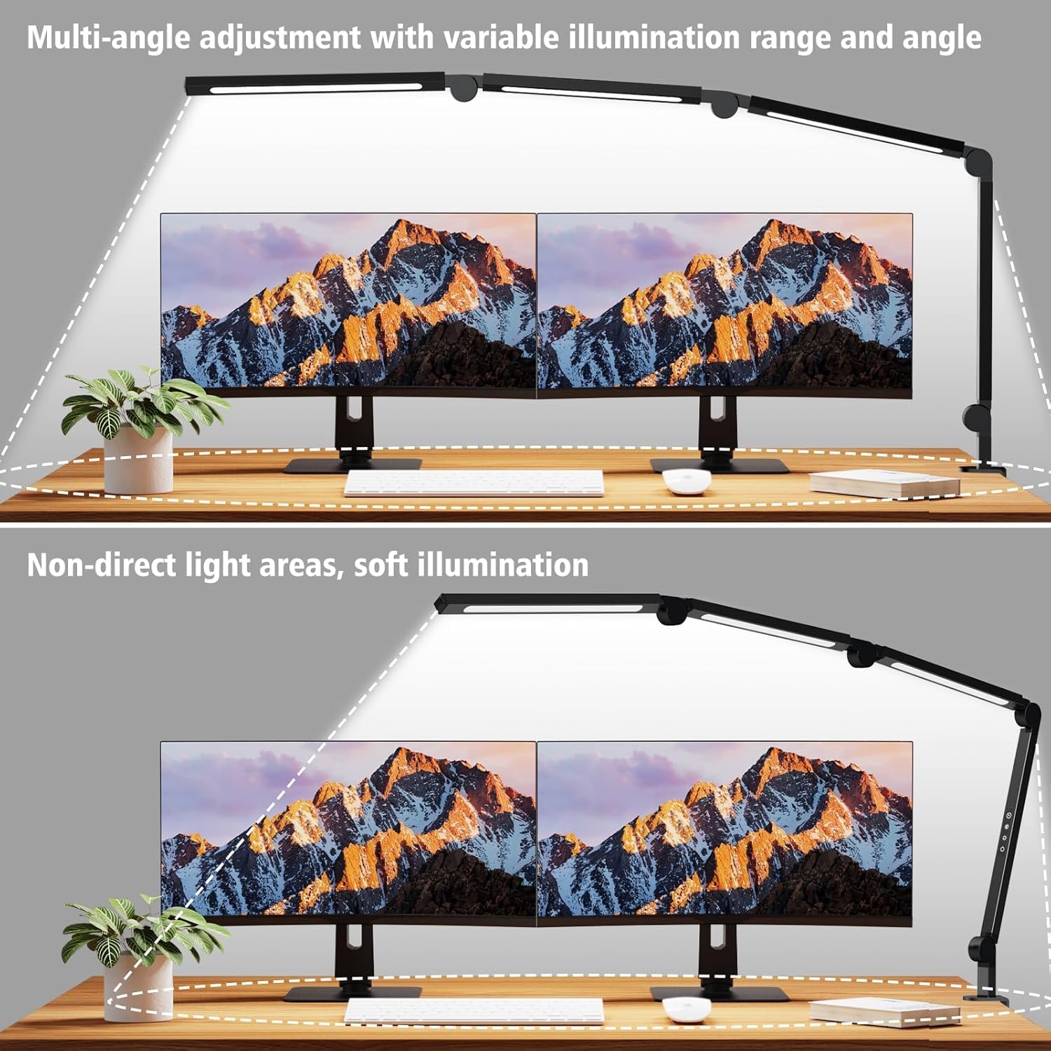 Thumbnail 6 de AILBTON LED Desk Lamp Clip-On, Four Sections, Four Colour Temperatures