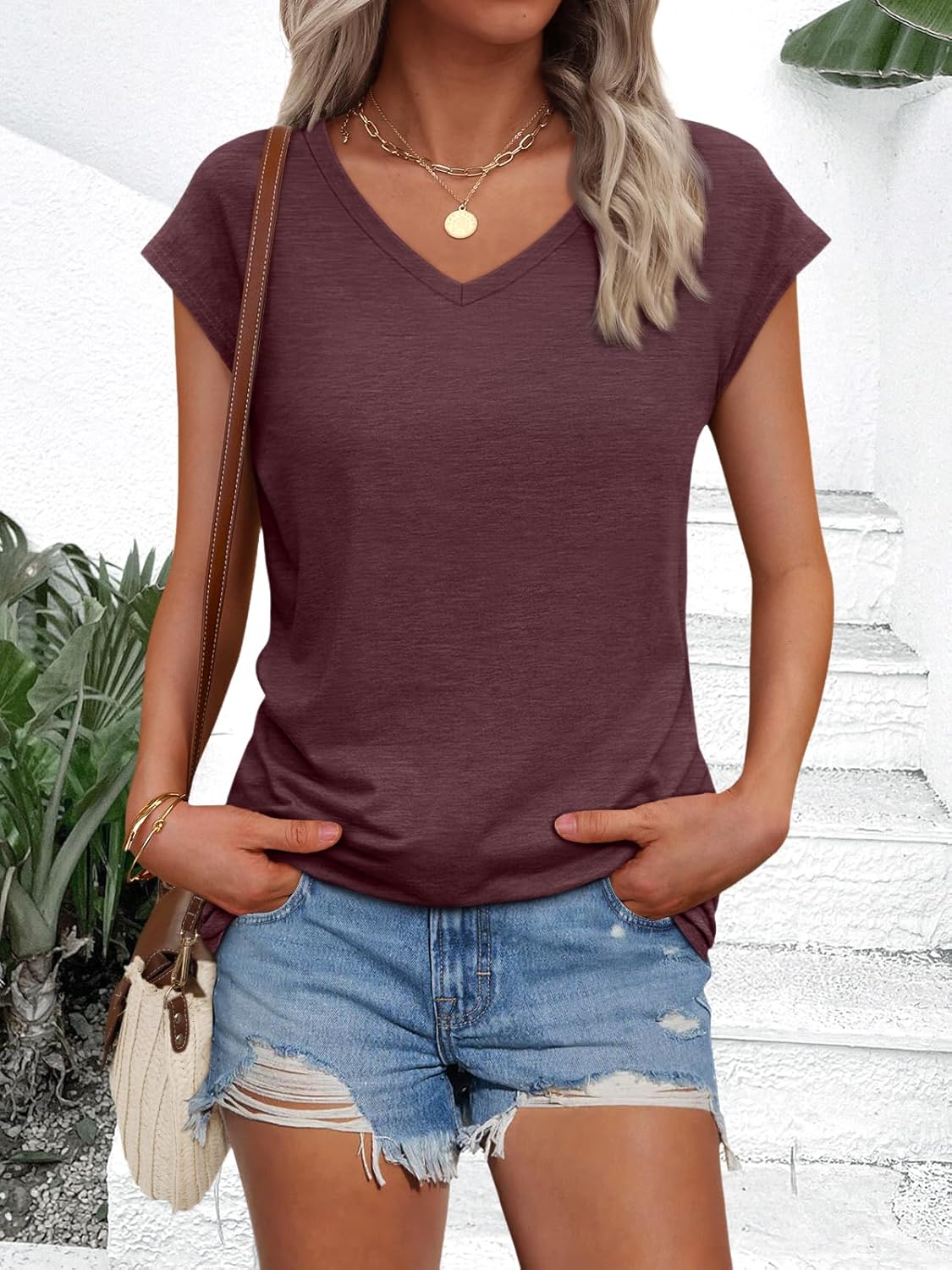 Thumbnail 2 de AUTOMET V Neck T Shirt 82% Polyester