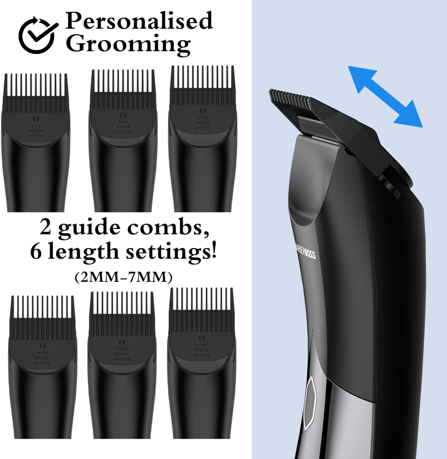 Thumbnail 6 de BarberBoss rasoio elettrico corpo uomo: tutto-in-uno per rasature precise e sicure