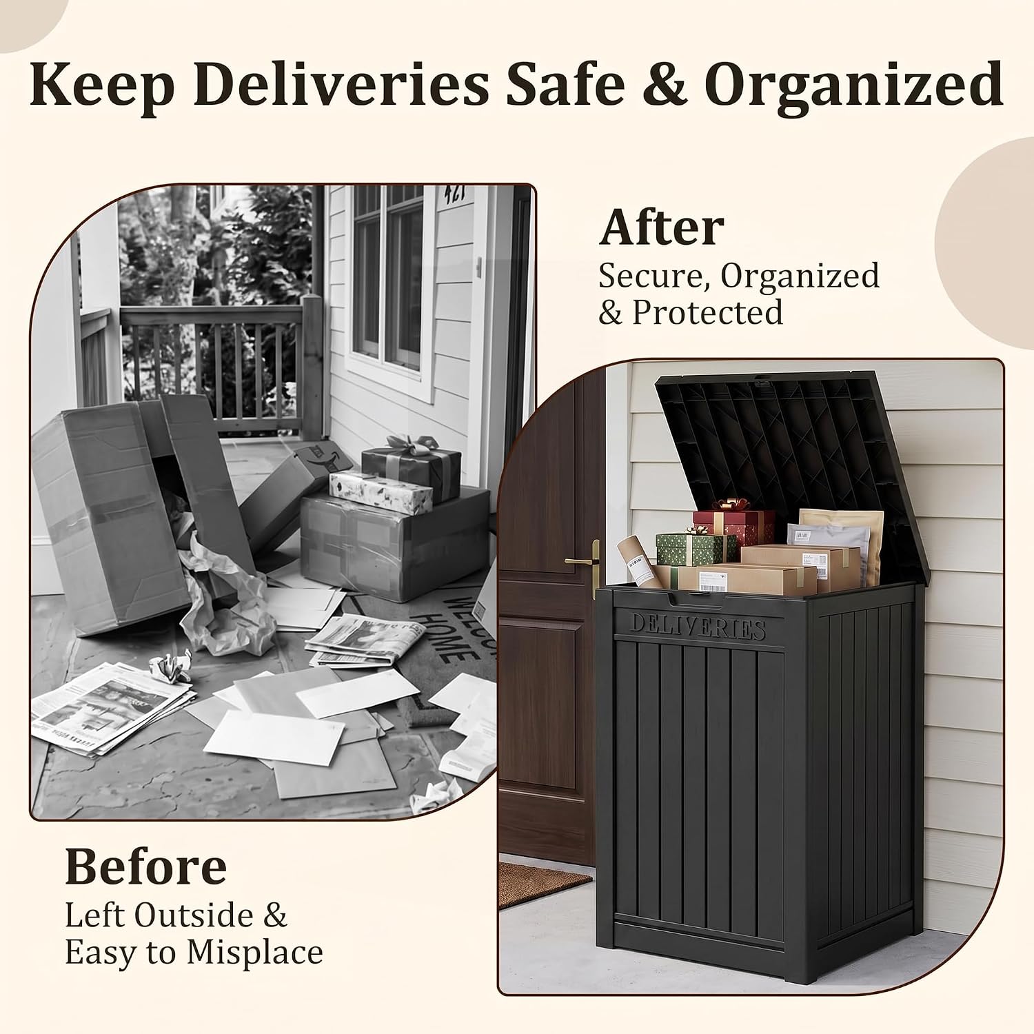 Detalle 2 de Outdoor Package Delivery Box, 90-Gallon
