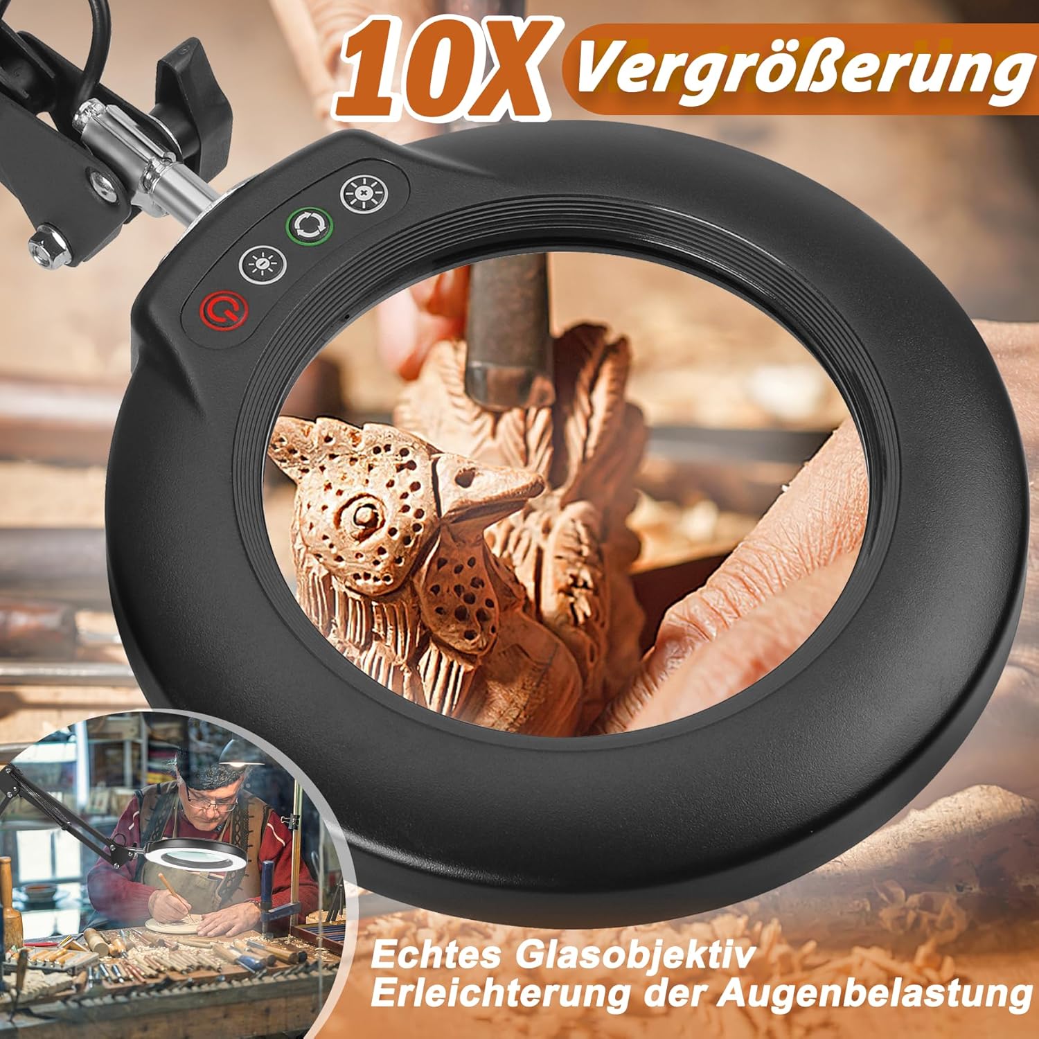 Thumbnail 1 de Veemagni 10X Lupe 4,3 Zoll 🔎