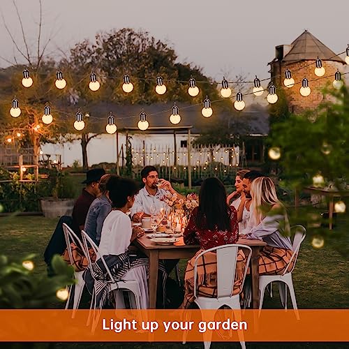 Thumbnail 6 de sylvwin G40 Guirnalda de luces exterior 18 m, 8 modos blanco cálido