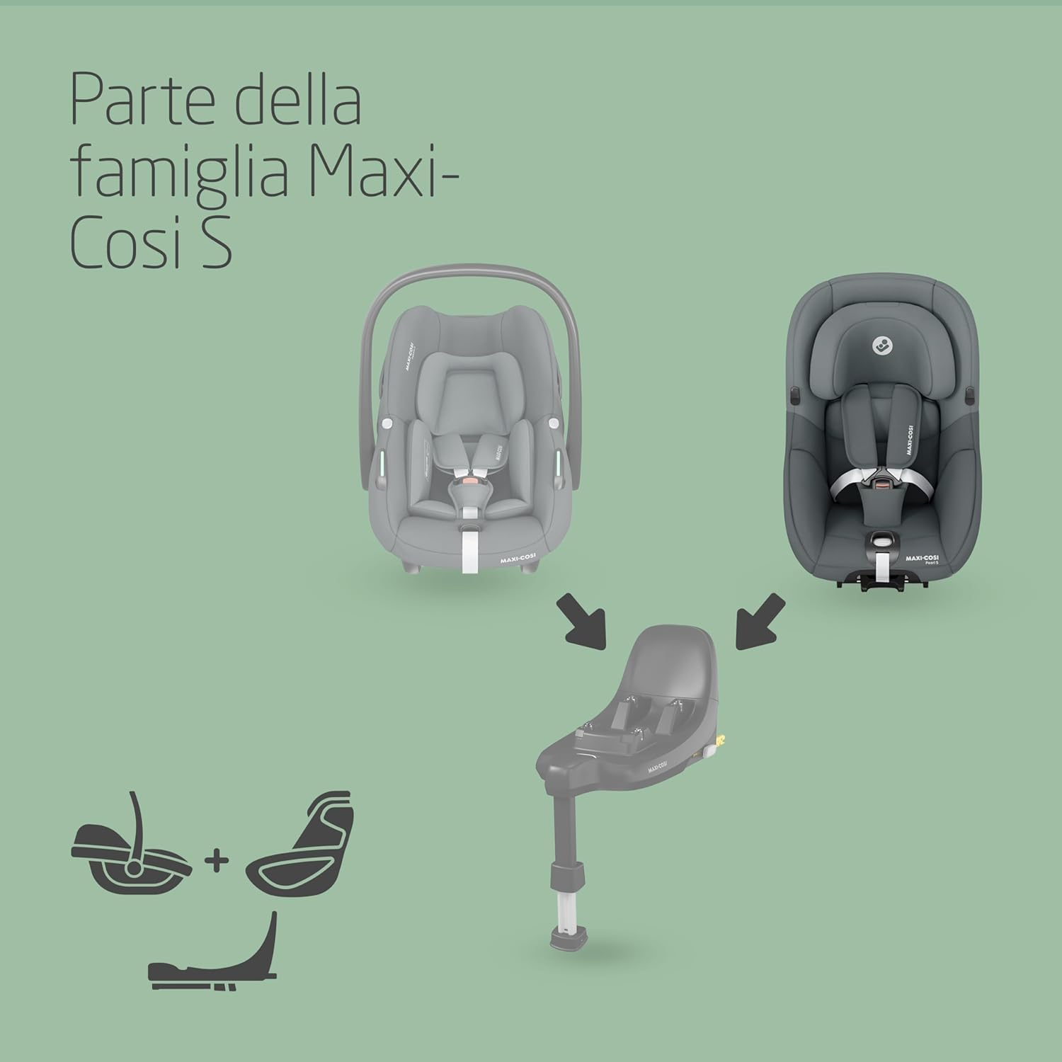 Thumbnail 6 de Maxi-Cosi Pebble S i-Size: Seggiolino Neonato 0-15 mesi, Isofix leggero e protezione G-CELL