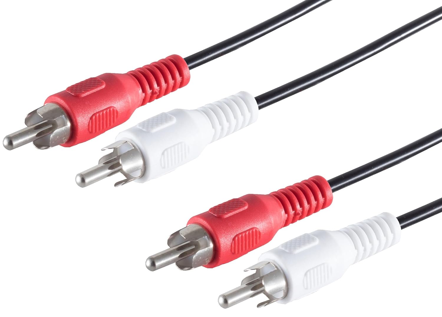 Detalle de 1aTTack.de 1x 2m Cinch-Videokabel: Cinch-Stecker auf Cinch-Stecker für klare Bildübertragung