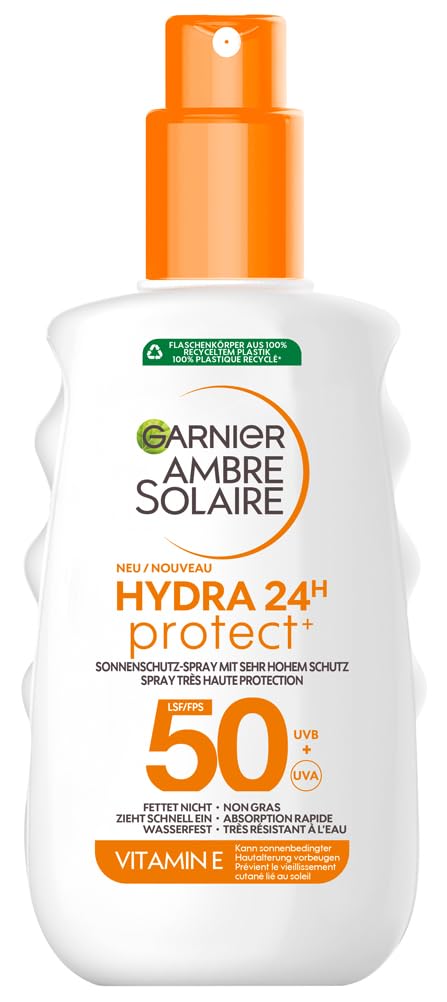 Detalle de Garnier Ambre Solaire Hydra Protect+ 50 Sonnenschutz Spray