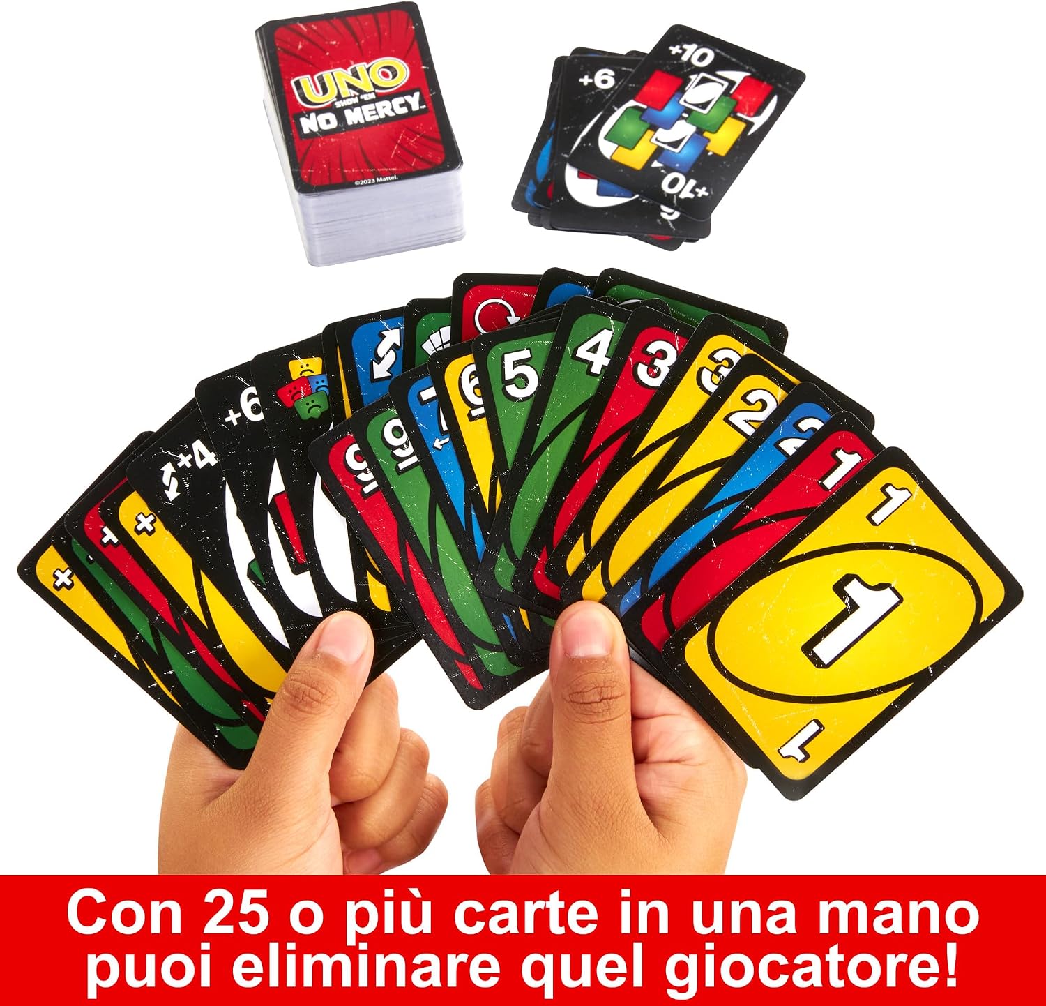 Thumbnail 4 de UNO No Mercy Mattel Games, 56 nuove carte