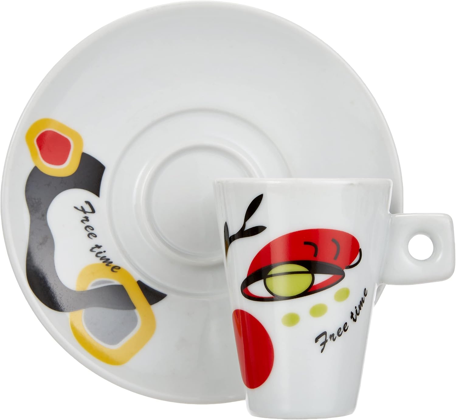 Detalle de Zeller 26505 – 12-elementowy zestaw do espresso z porcelany, 6 wzorów