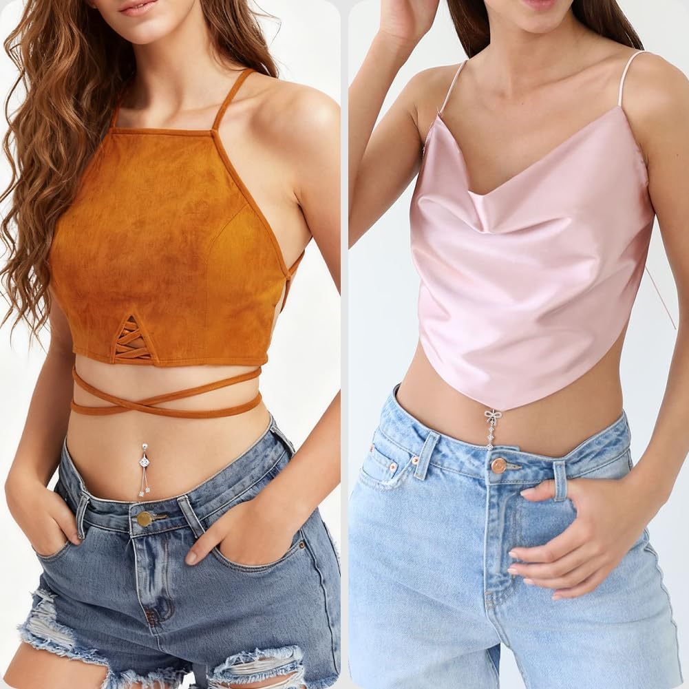 Thumbnail 4 de AOOSA 6 Pcs Piercing Ombelico Donna