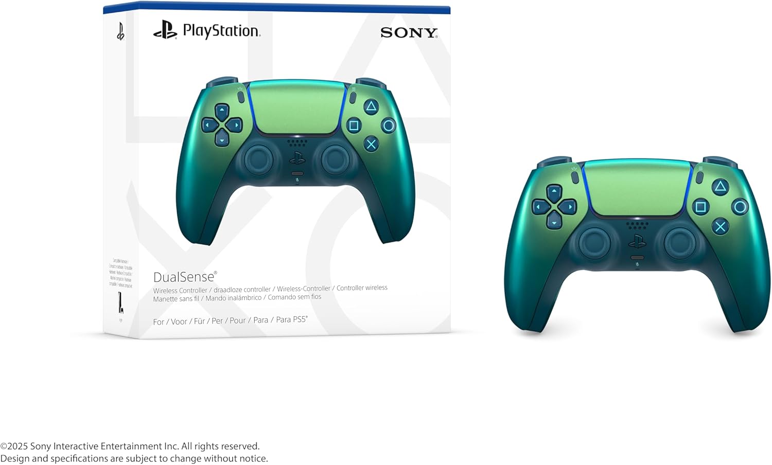 Detalle 2 de Controller wireless DualSense – Chroma Teal: stile iridescente per PS5