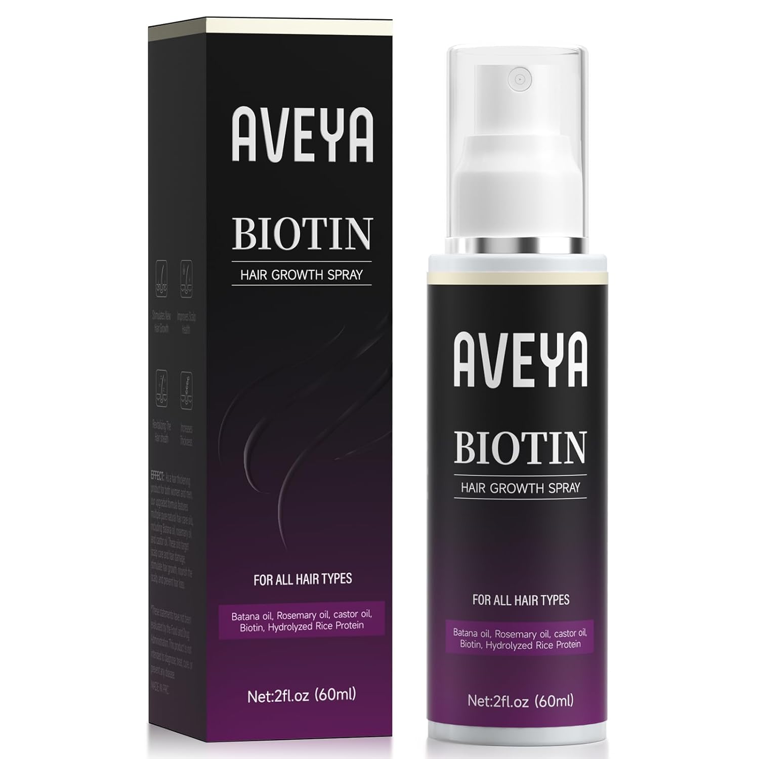 Detalle de AVEYA Hair Growth Spray 60ml