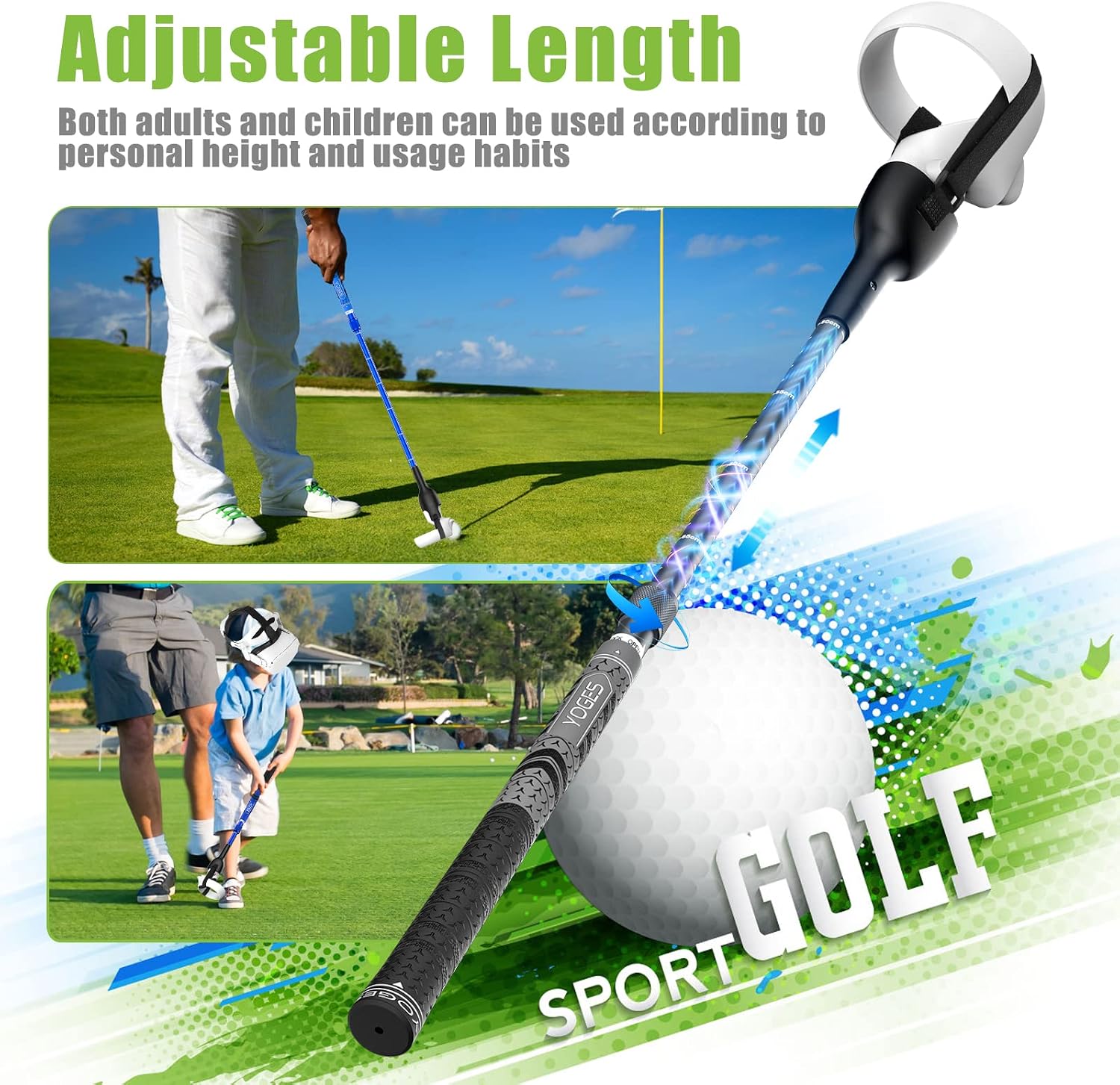 Detalle 2 de YOGES Adjustable VR Golf Club 75cm