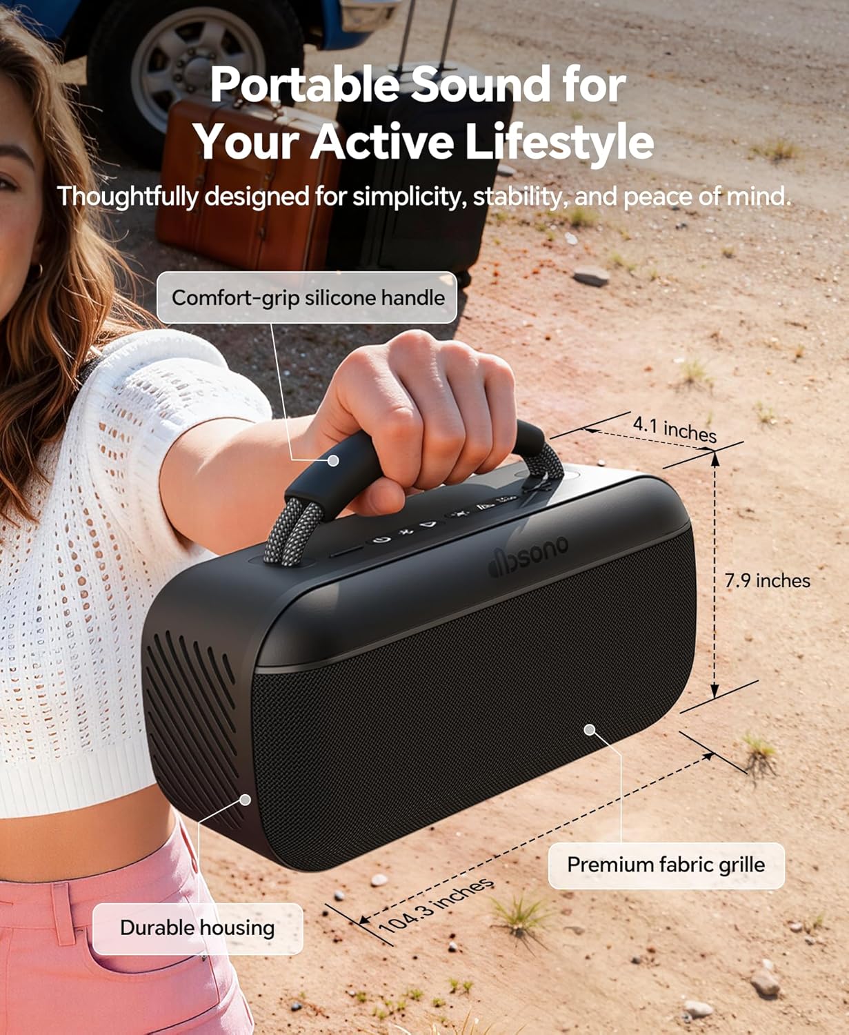 Thumbnail 4 de dbsono Portable Bluetooth Speaker 60W with BassBoost and TWS — Wireless Party Speaker