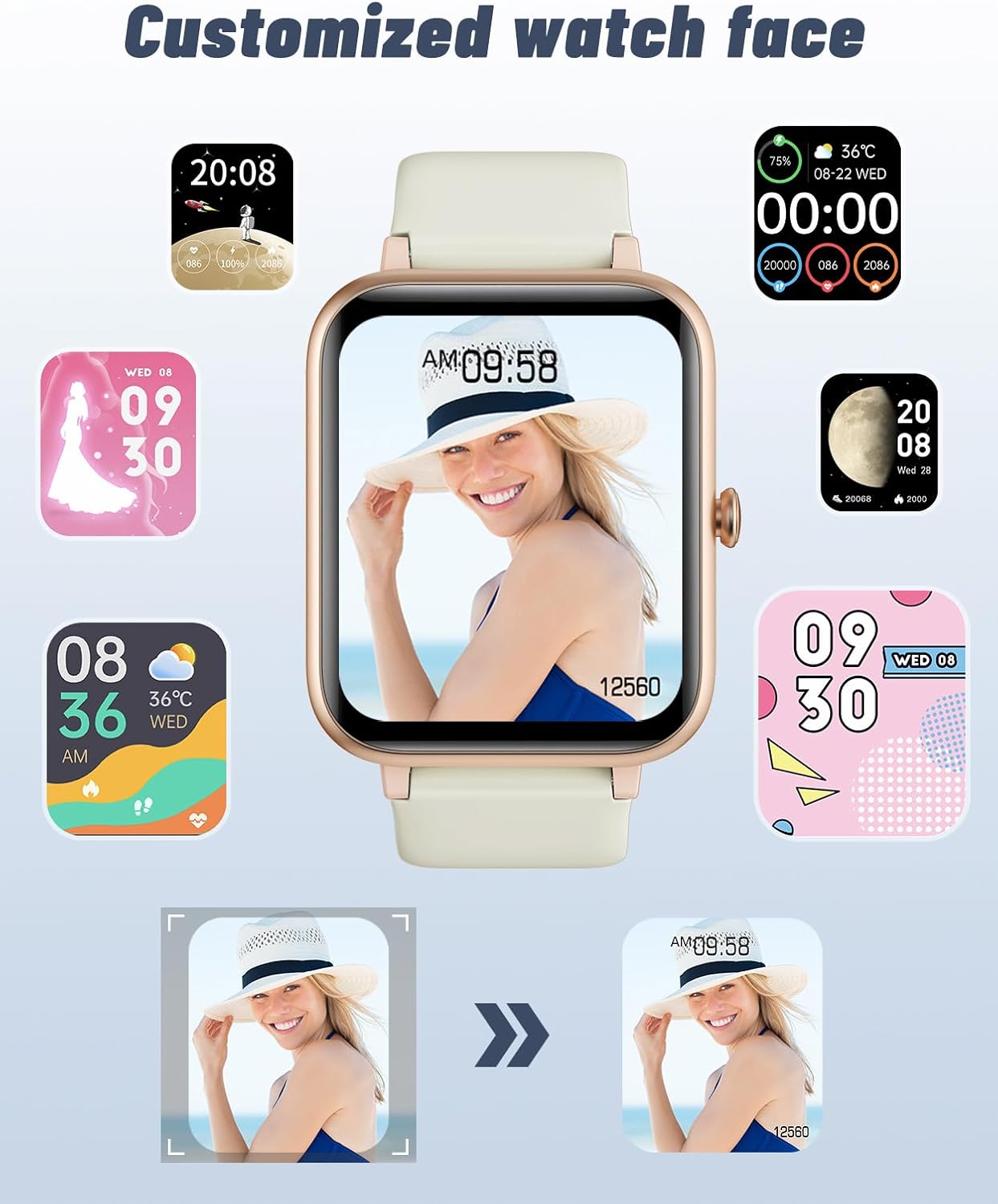 Thumbnail 5 de GRV Smart Watch with Bluetooth Calling