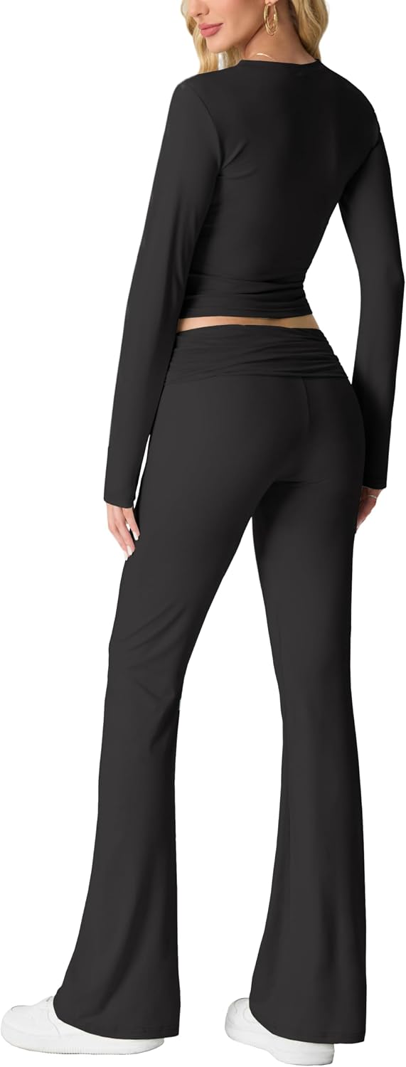 Thumbnail 5 de IWOLLENCE cropped lounge set, 2 piece women