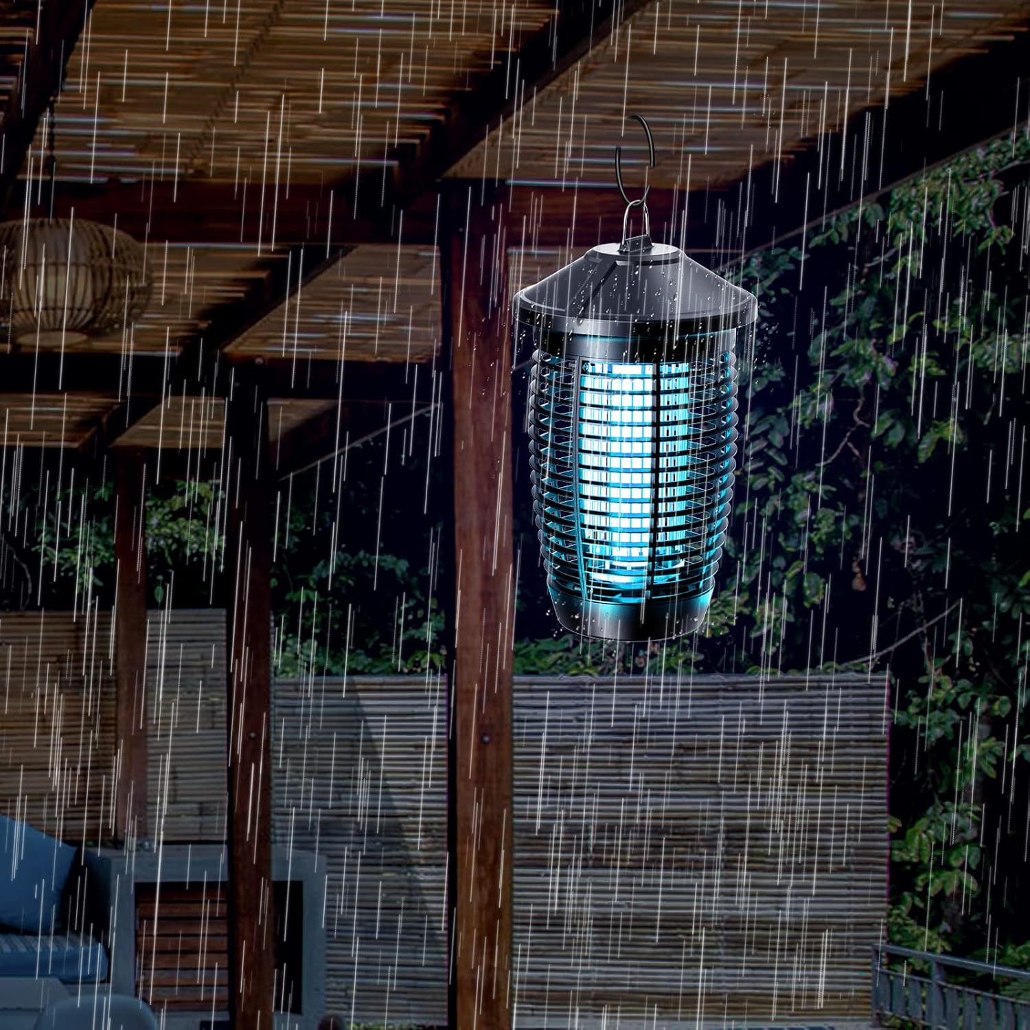 Thumbnail 4 de TMACTIME Lampada Antizanzare Elettrica 20W – IPX4, 4500V, UV per Giardino Interno/Esterno