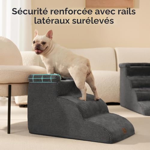 Thumbnail 8 de EHEYCIGA Escalier Chien 3 Marches – Rampe pour canapé et lit, 35,5 cm de hauteur