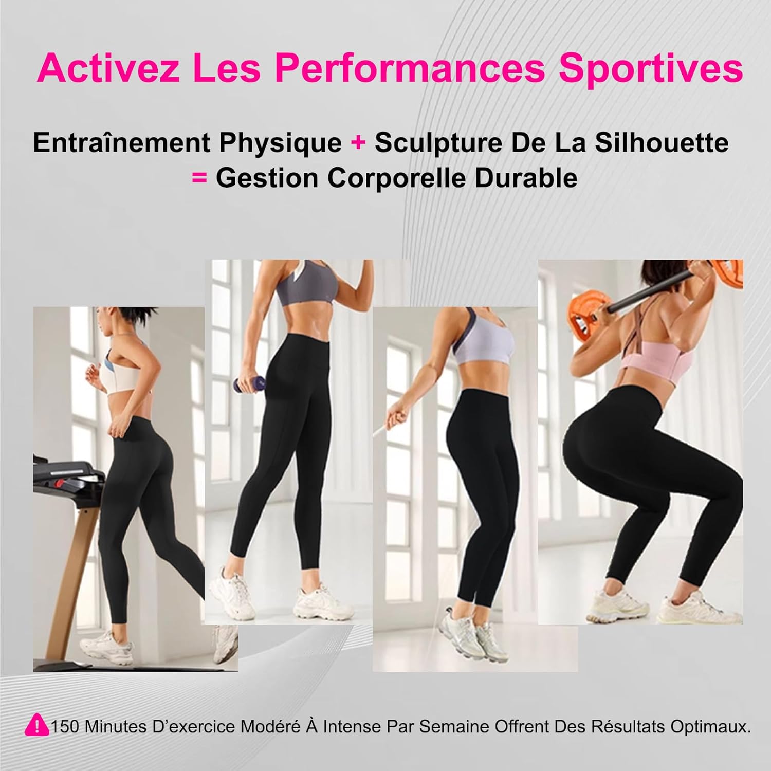 Thumbnail 3 de Luveon Leggings Anti Cellulite 3D Compression – Legging sportif pour femme