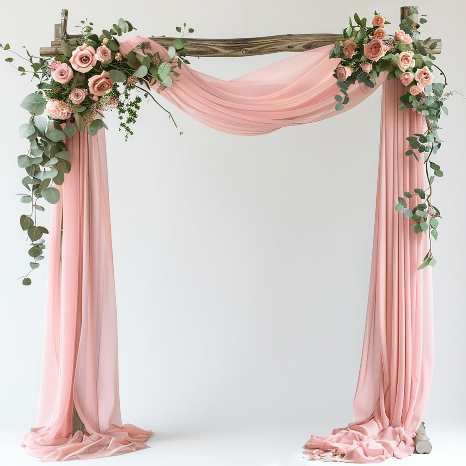 Detalle de Wokceer Sheer Wedding Arch Draping Fabric, Polyester