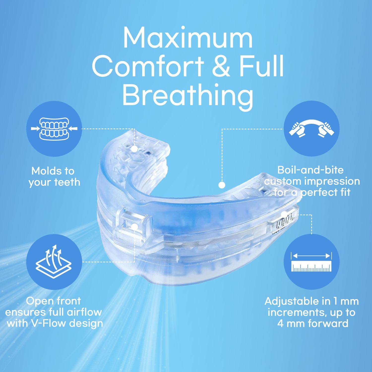 Thumbnail 6 de Anti Snoring Devices Adjustable Mouthpiece for Travel 😷