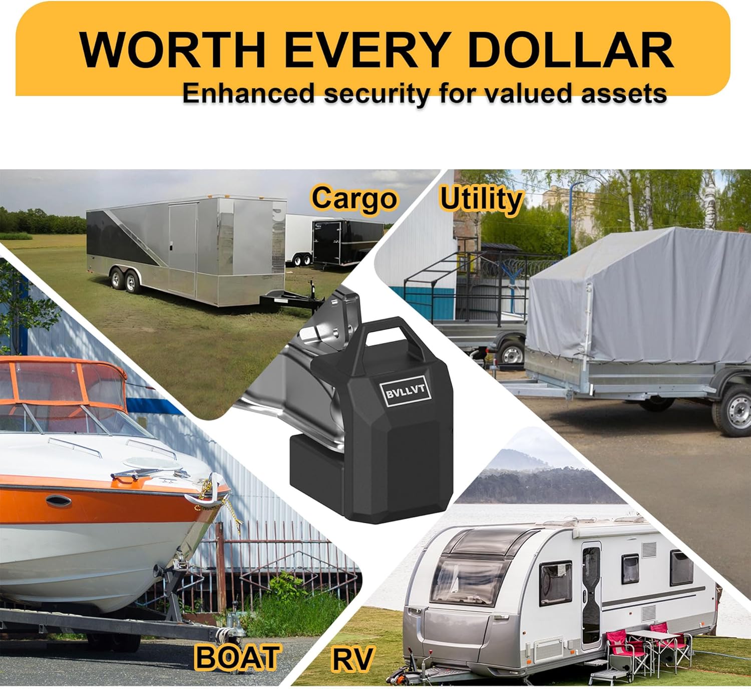 Thumbnail 5 de BVLLVT Heavy Duty Trailer Hitch Lock 2 5/16"