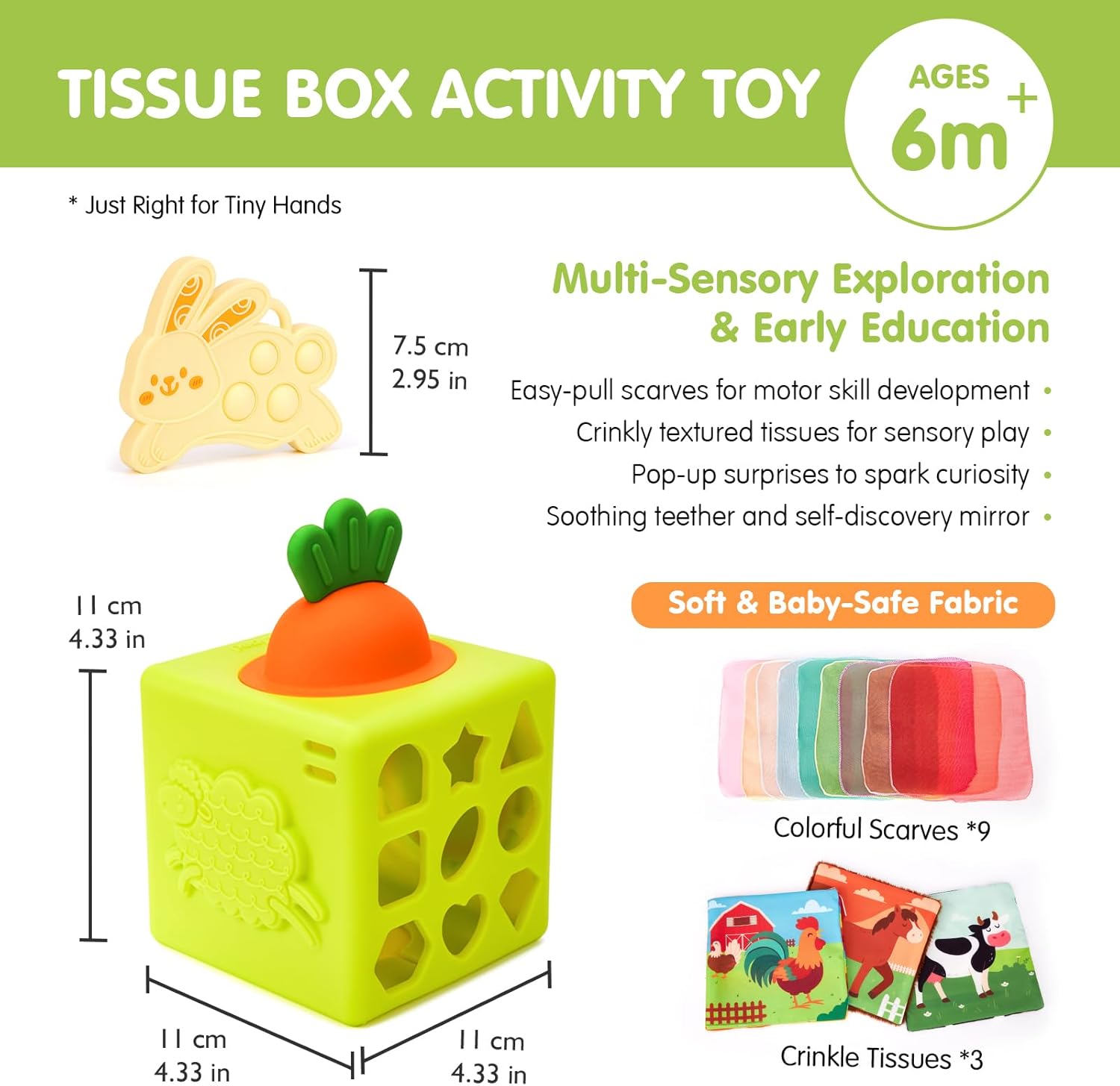 Thumbnail 6 de hahaland Baby Tissue Box Toy