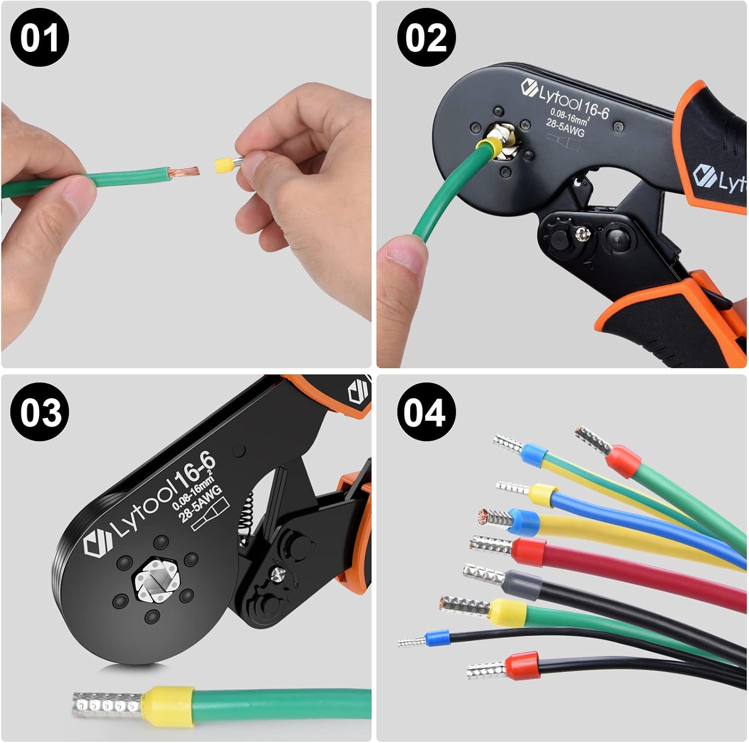 Detalle 2 de Lytool Pinza Crimpatrice 0,08-16 mm²