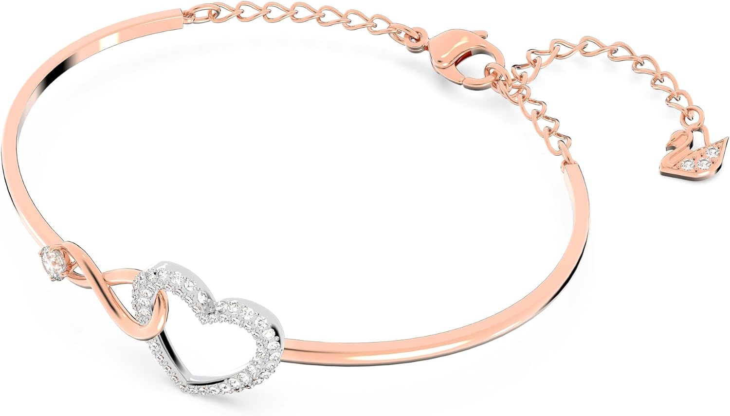 Detalle 2 de Swarovski Brazalete Infinity con corazón 🤍
