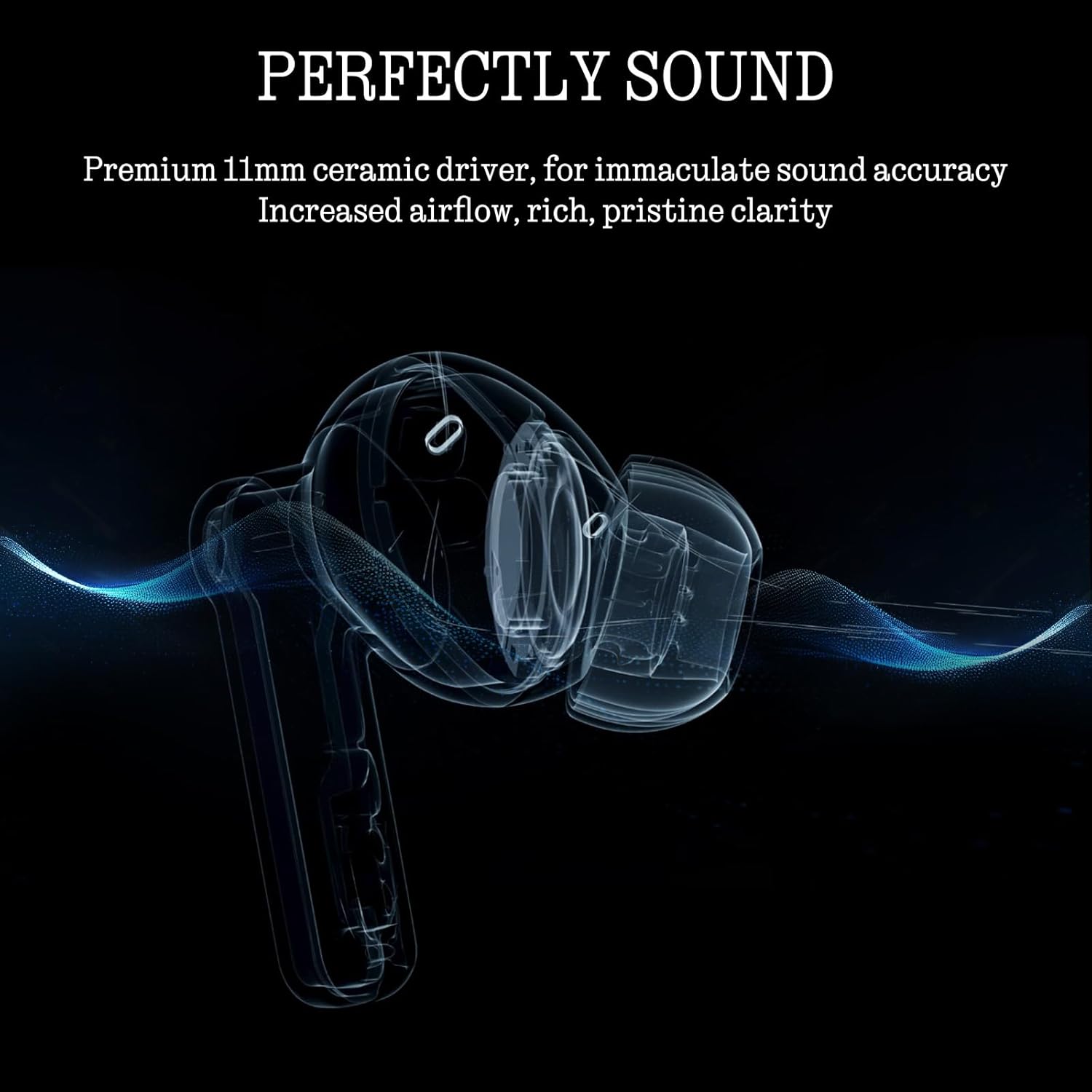 Detalle de Nothing Ear Wireless ANC 45 dB Hybrid Earbuds